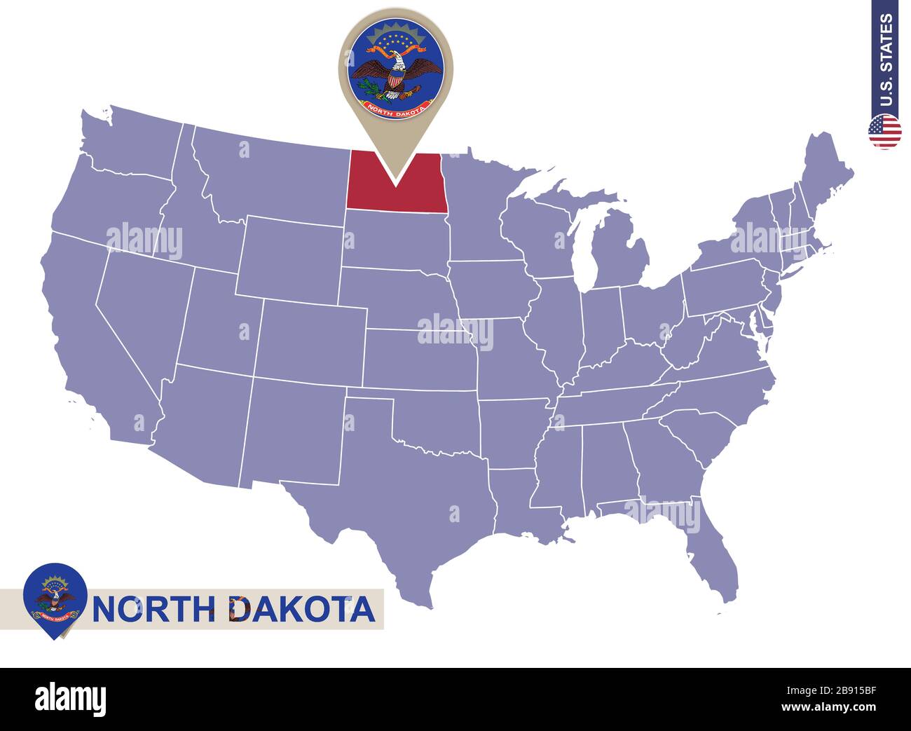Stato Del North Dakota Sulla Mappa Degli Stati Uniti Bandiera E Mappa Stato Del North Dakota Sulla Mappa Degli Stati Uniti Bandiera E Mappa Del North Dakota Stati Uniti 2b915bf