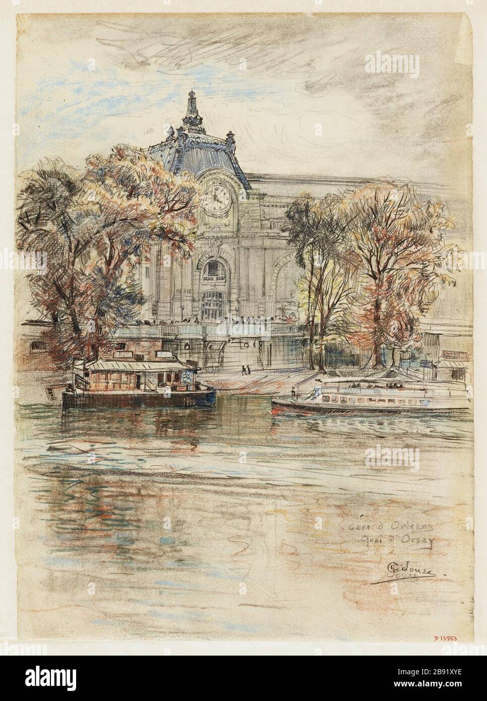 Stazione di Orleans, quai d'Orsay (titolo dato dall'autore) Foto Stock
