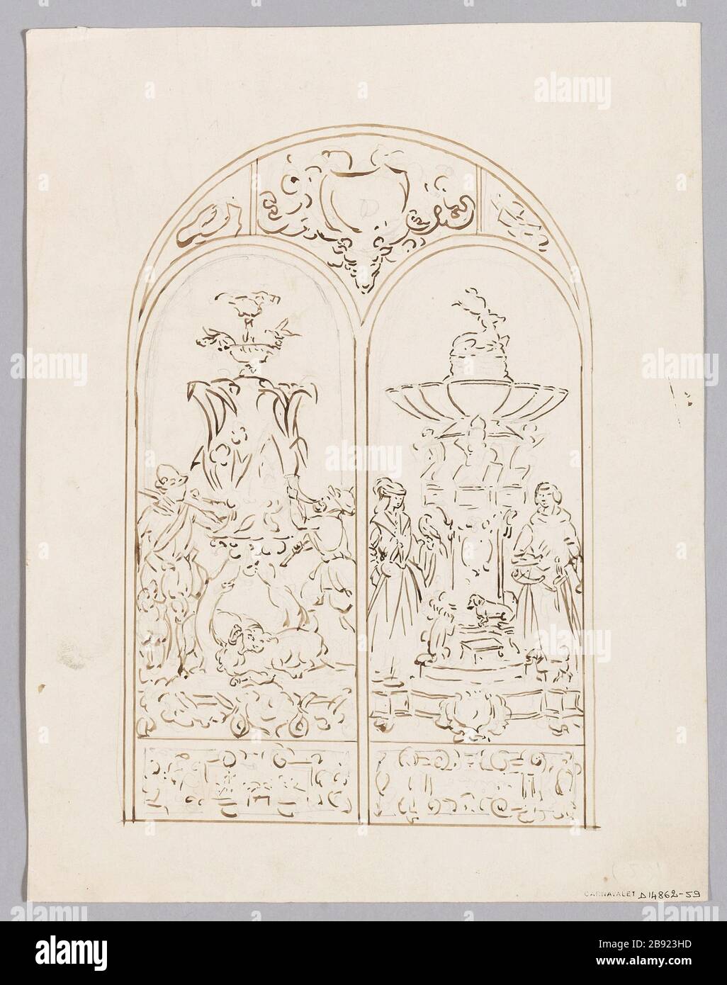 Proietta la tettoia al tema di caccia. (Titolo fittizio) Foto Stock