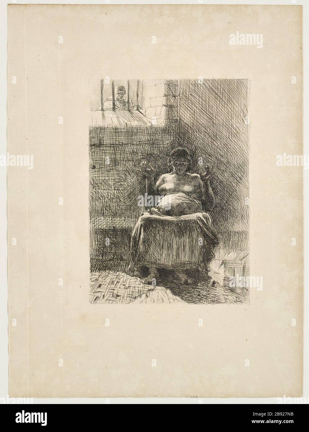 [Il Papa] vedere un'infermiera Foto Stock