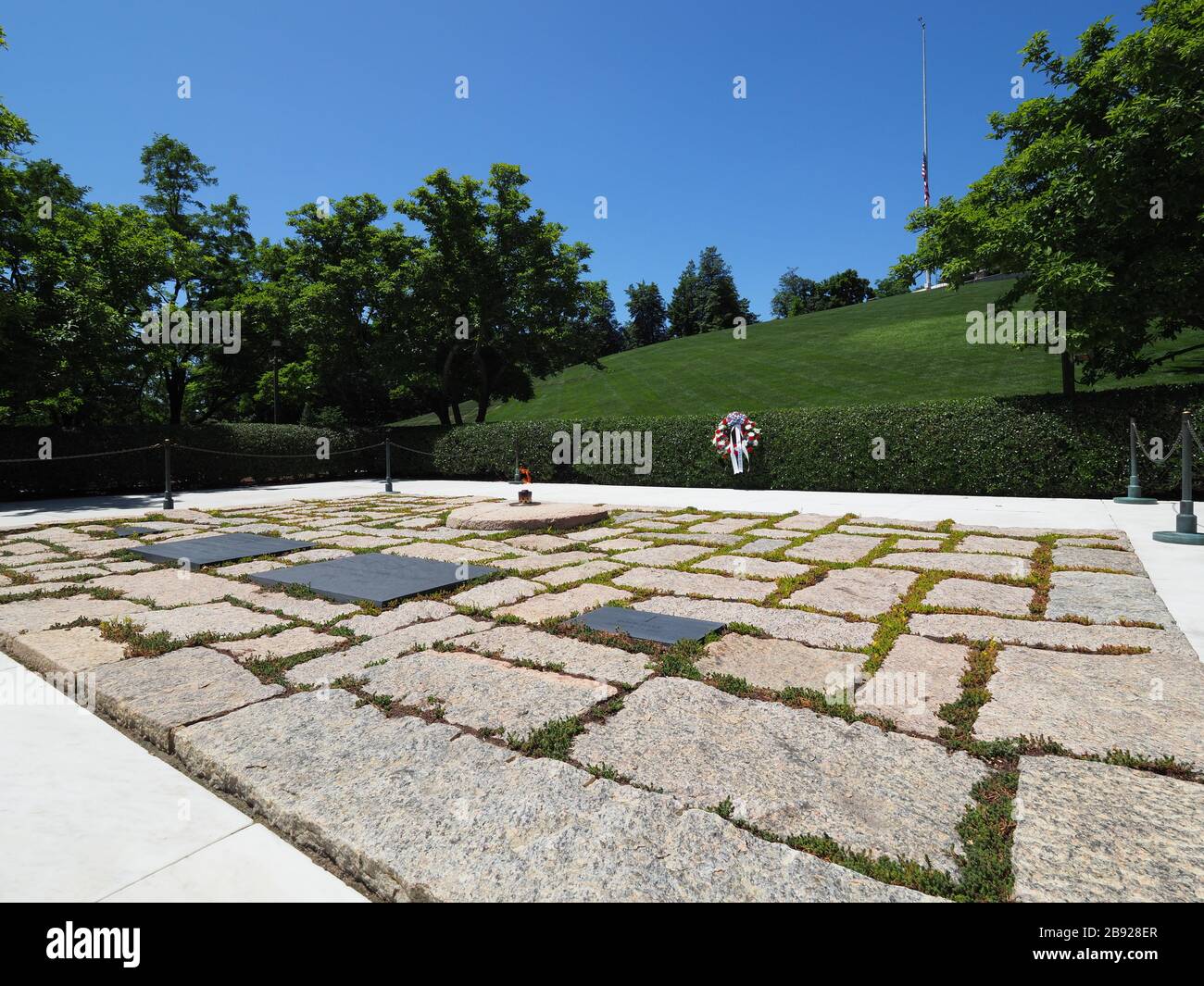 Kennedy grave sito. Foto Stock