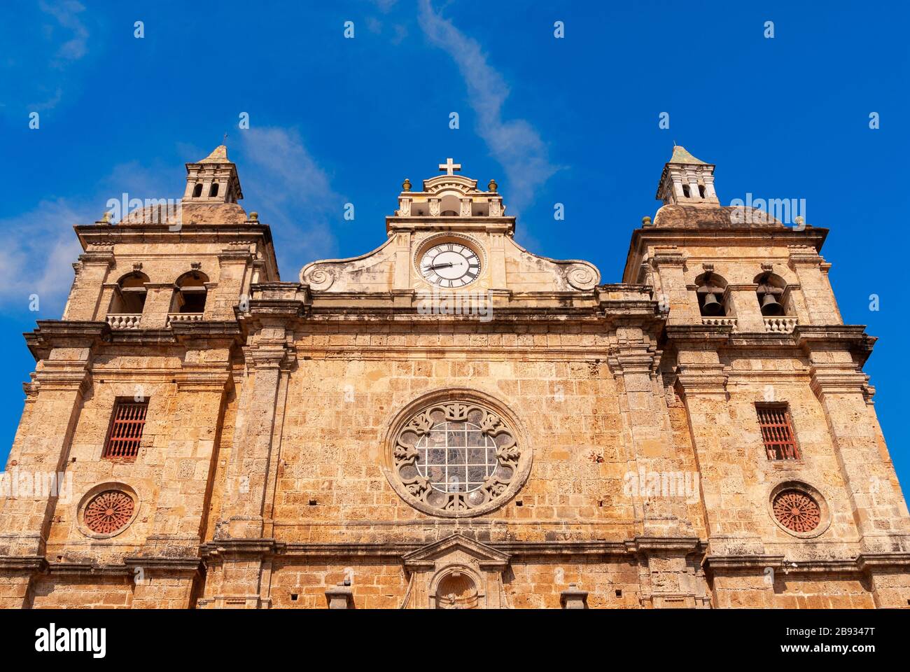 La Iglesia de San Pedro Claver, Cartagena de Indias, Colombia Foto Stock