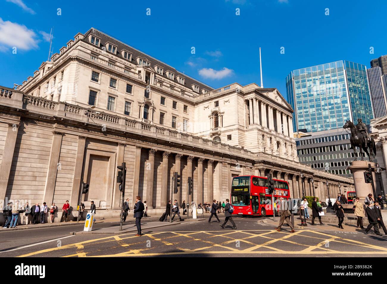 La Bank of England, London, Regno Unito Foto Stock