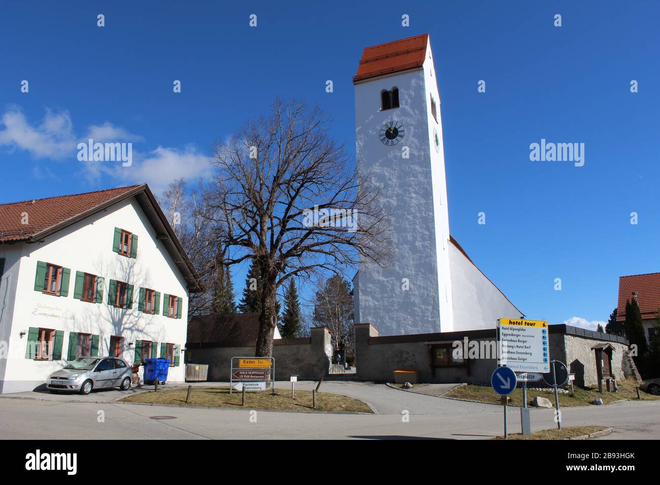 Chiesa di San Pietro e Paolo, Hopfen am See Foto Stock