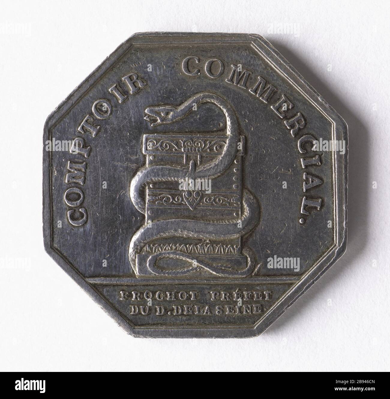 Trader dell'alleanza, 1802 Médaille représentant le pacte des négociants. Argent, 1802. Parigi, musée Carnavalet. Foto Stock