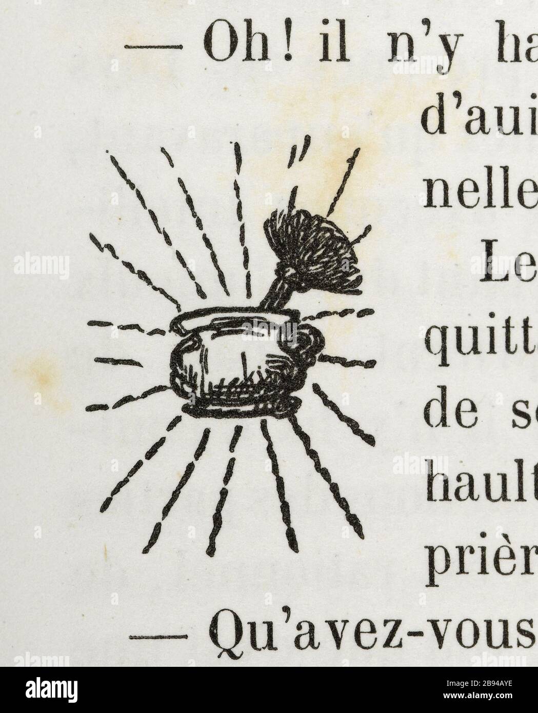 Speranza. Illustrazione per Honoré de Balzac, The Tales comical, Parigi: General Society Library, 1855 (rating: R8 ° Cc1405) Gustave Doré (1832-1883), dessinateur et Paul Riault (XIXème siècle), graveur. "L'espoir." Illustrazione pour Honoré de Balzac, 'Les Contes drolatiques', Parigi : Société générale de librairie, 1855'. Gravure sur bois. Parigi, Maison de Balzac. Foto Stock