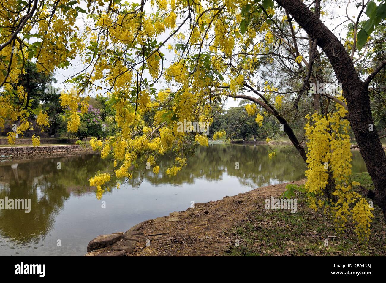 Parco Mausoleo dell'Imperatore Minh Mang, Hue, Vietnam Foto Stock