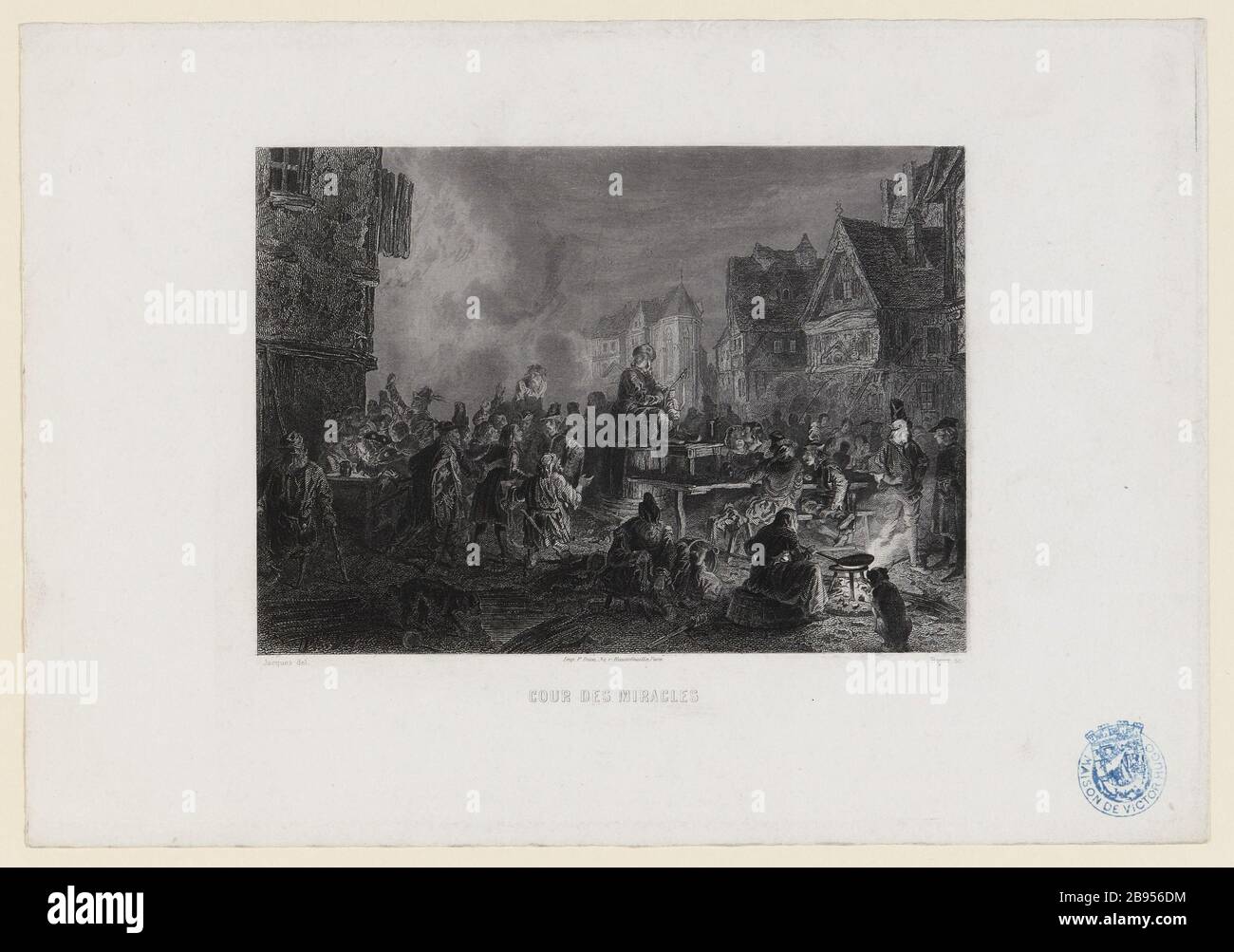 [Nostra Signora di Parigi] Cour des Miracles Foto Stock