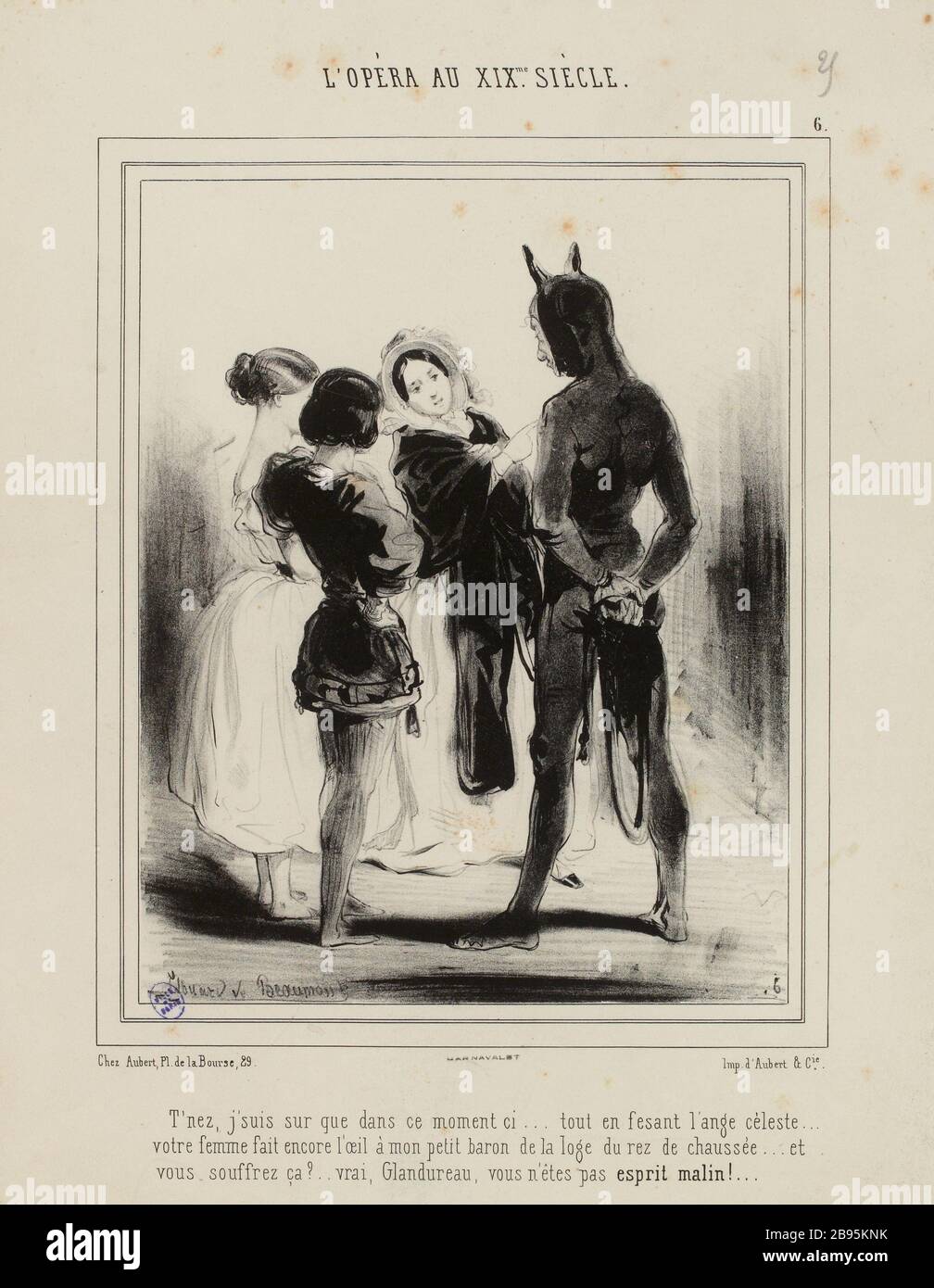 L'OPERA XIXme AU SIECLE [planche 6] | opera nel XIX secolo. (Titolo factice) Foto Stock