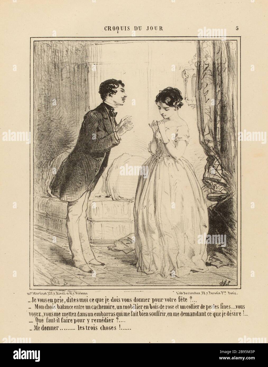 SCHIZZO DEL GIORNO. [Targa 5] (titolo registrato (lettera)) Foto Stock