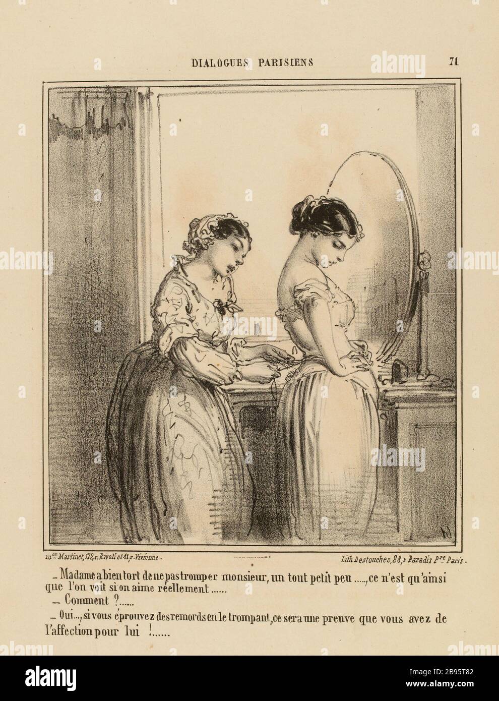 DIALOGO A PARIGI. [Nº71 board] (titolo registrato (lettera)) Foto Stock