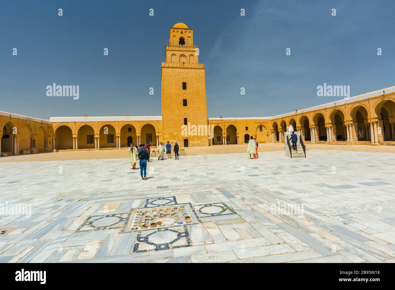 Cortile di una moschea. Foto Stock