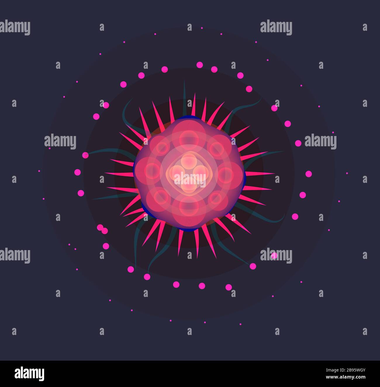 Focolaio di coronavirus covid-19 2019-nCoV, virus di Wuhan Cina. Banner con simbolo di icona vettore isolato Illustrazione Vettoriale