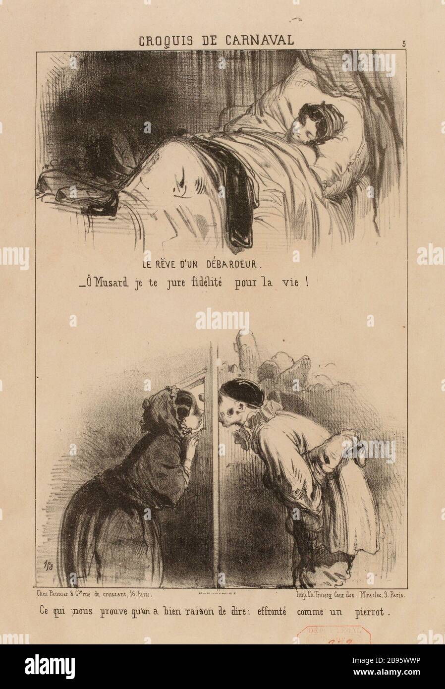 SKETCH CARNEVAL [Plate 5] (titolo registrato (lettera)) Foto Stock