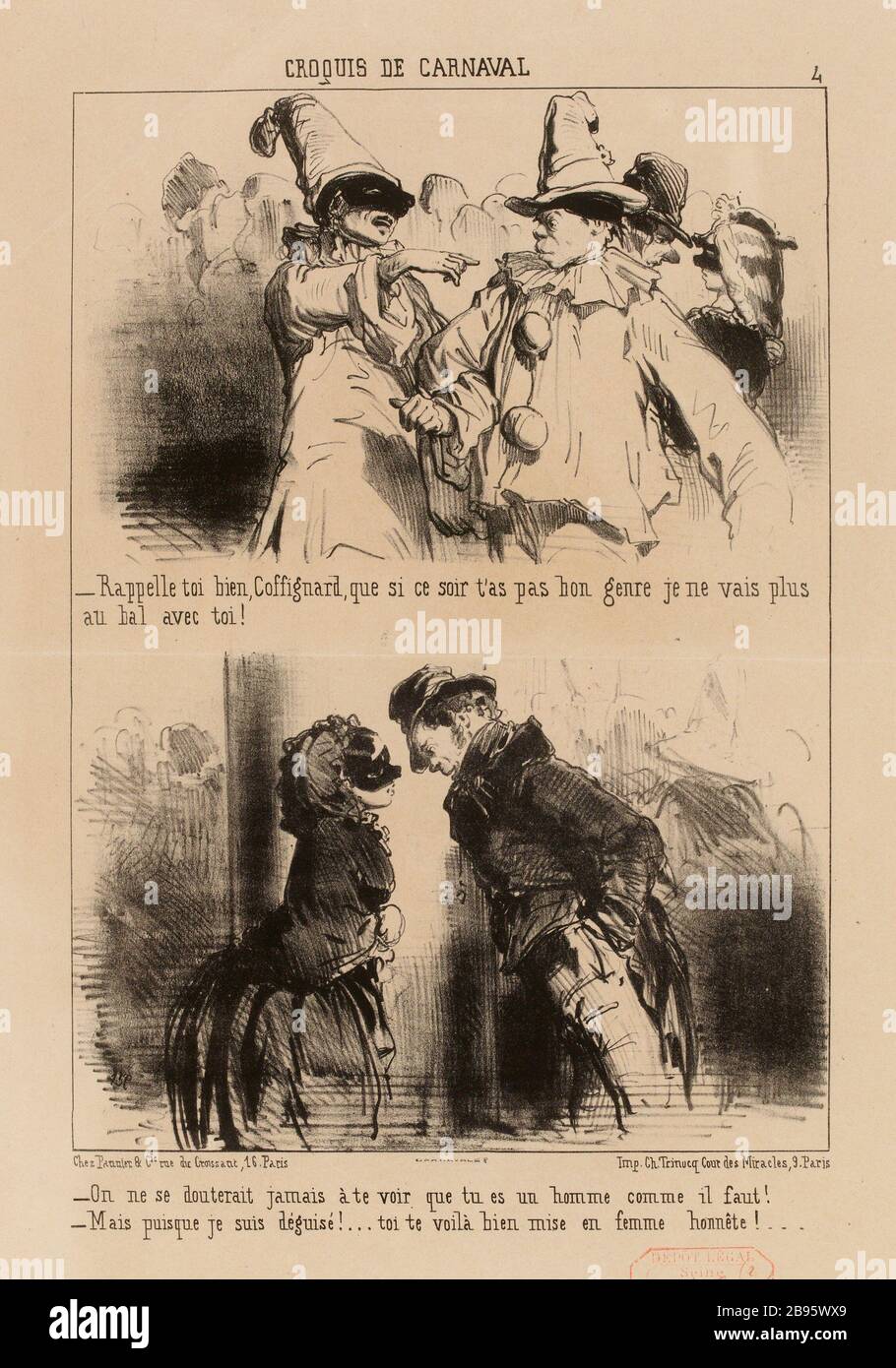 SCHIZZO CARNEVALE [piastra 4] (come elencato) Foto Stock