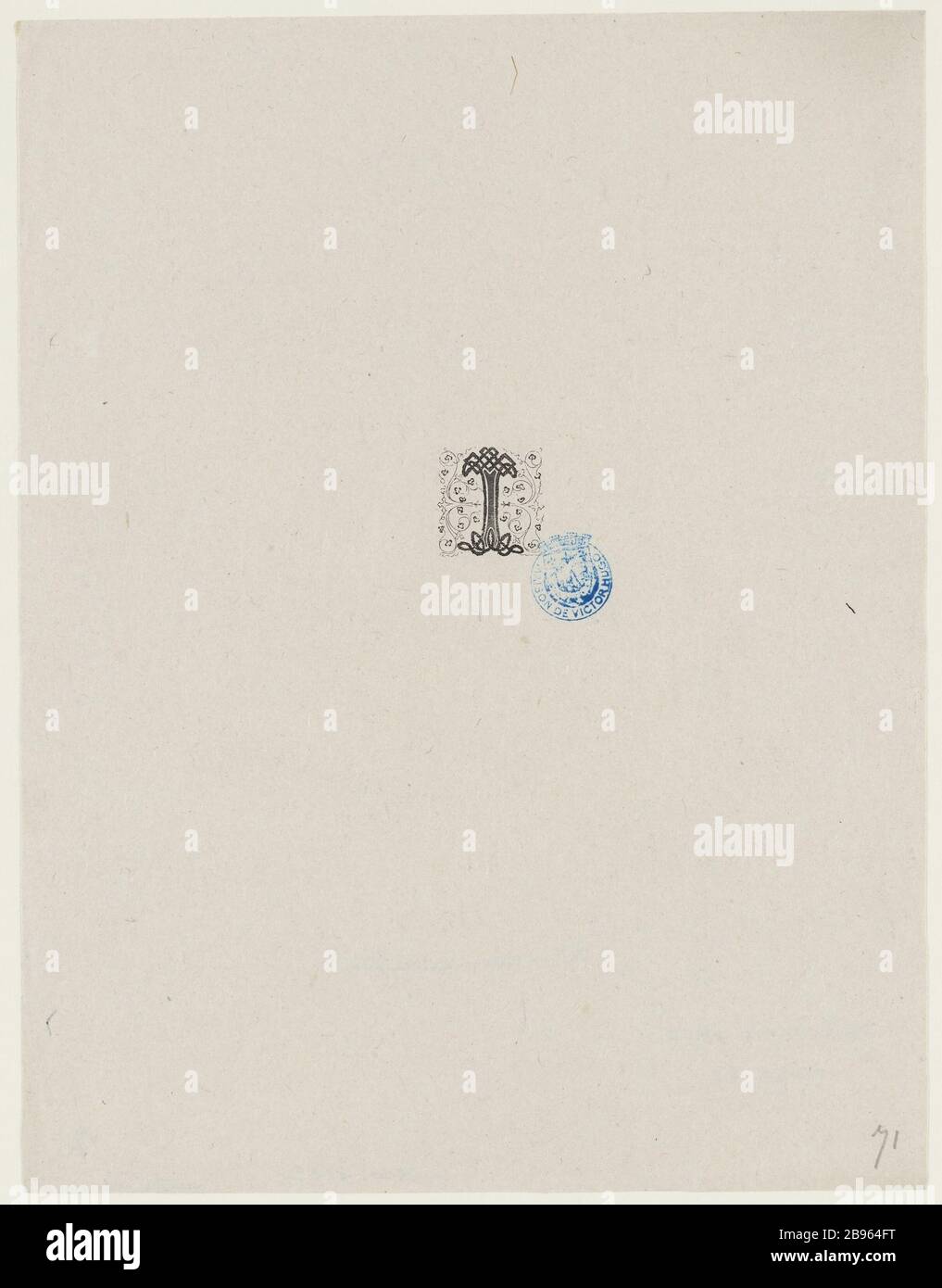 Notre Dame de Paris, il secondo libro. I Lettrina Foto Stock