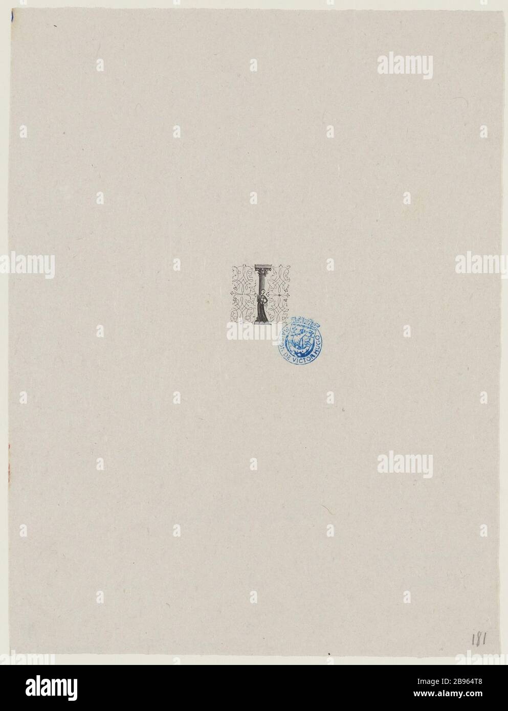 Notre Dame de Paris, il quarto libro. I Lettrina Foto Stock