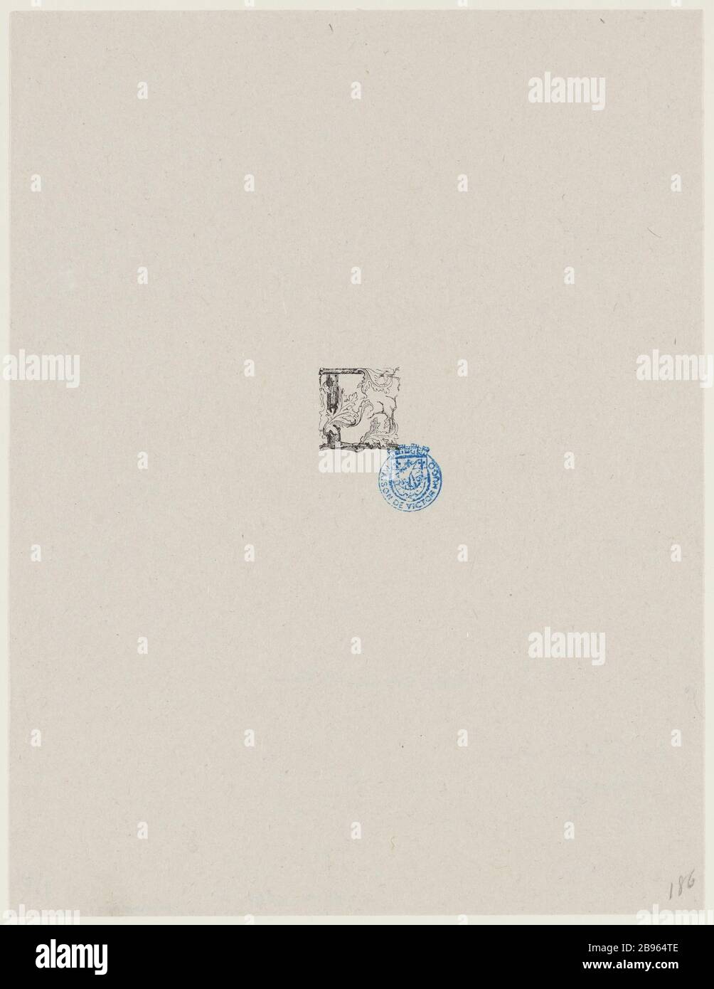 Notre Dame de Paris, il quarto libro. Lettrina Foto Stock