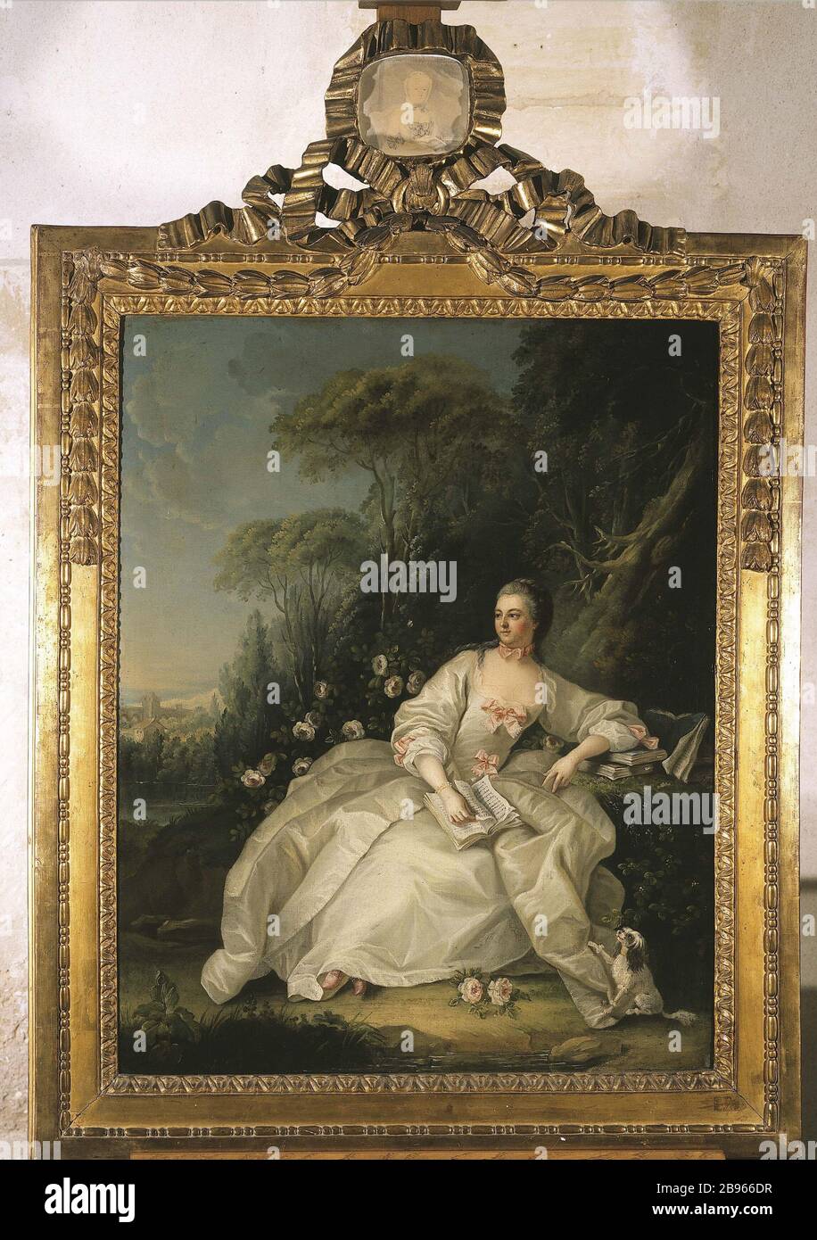 F. Boucher - Madame de Pompadour RITRATTO 'Ritratto de Madame de Pompadour', copies d'après François Boucher (1703-1770). Parigi, museo Cognacq-Jay. Foto Stock F. Boucher - Madame de Pompadour RITRATTO 'Ritratto de Madame de Pompadour', copies d'après François Boucher (1703-1770). Parigi, museo Cognacq-Jay. Foto Stock