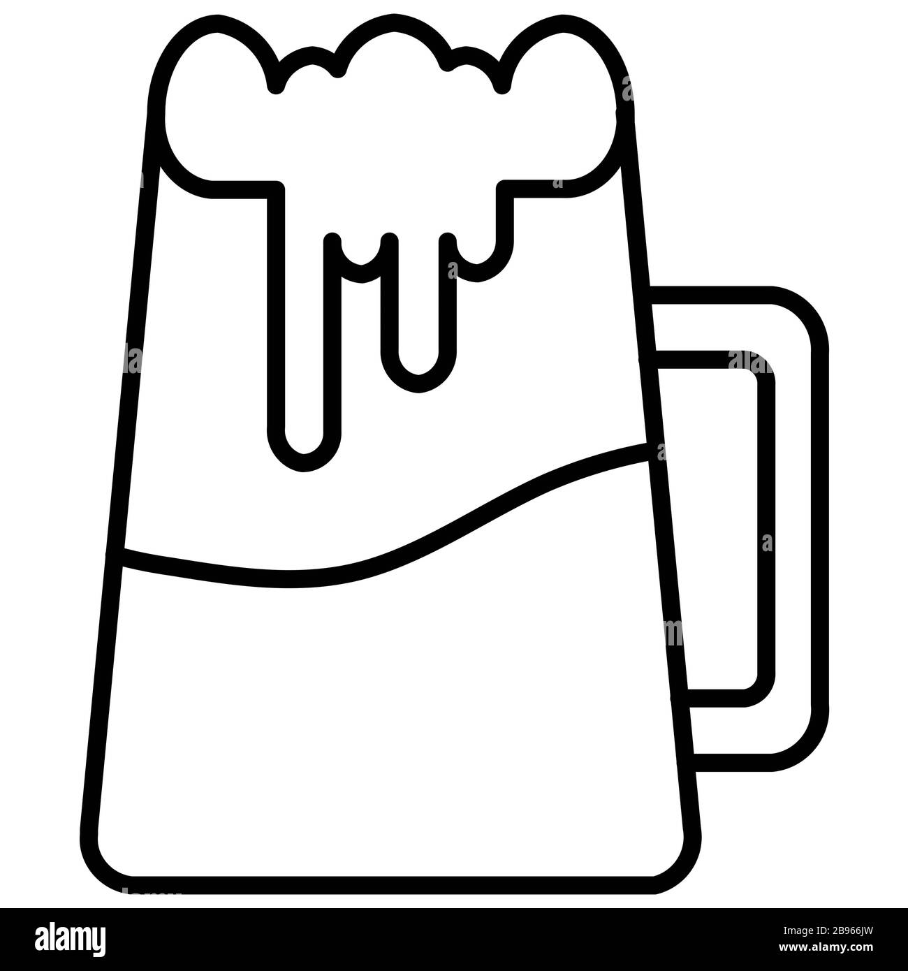 Birra maschiata Foto Stock