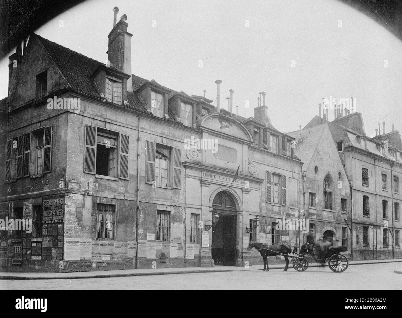 Pitie 1, rue Lacepède : hôpital de la Pitié. Parigi (arrondissement di Vème). Photographie d'Eugène Atget (1857-1927). Parigi, musée Carnavalet. Foto Stock