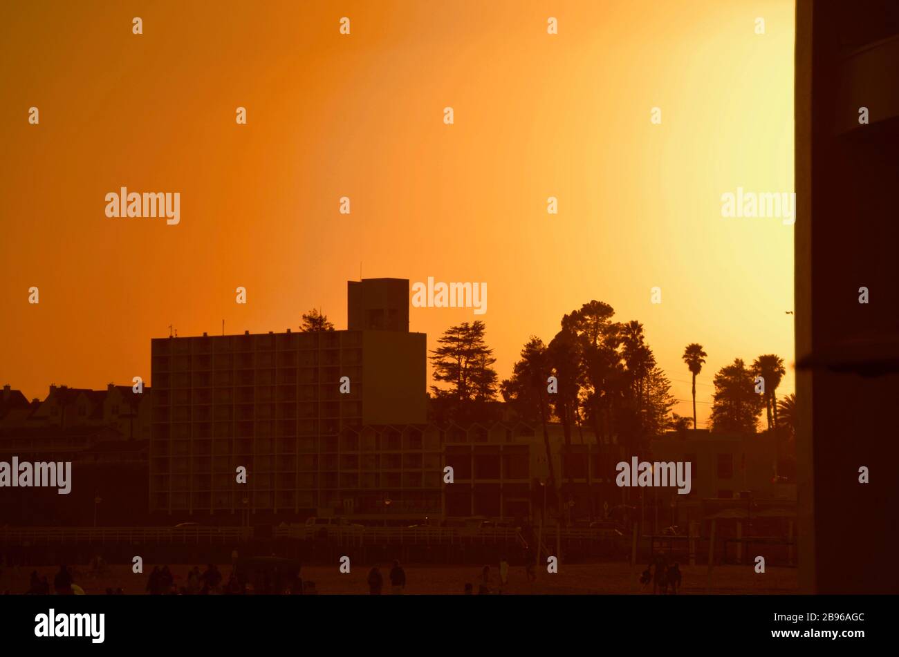 Questa è una foto di Santa Cruz, appena fuori dal lungomare Foto Stock