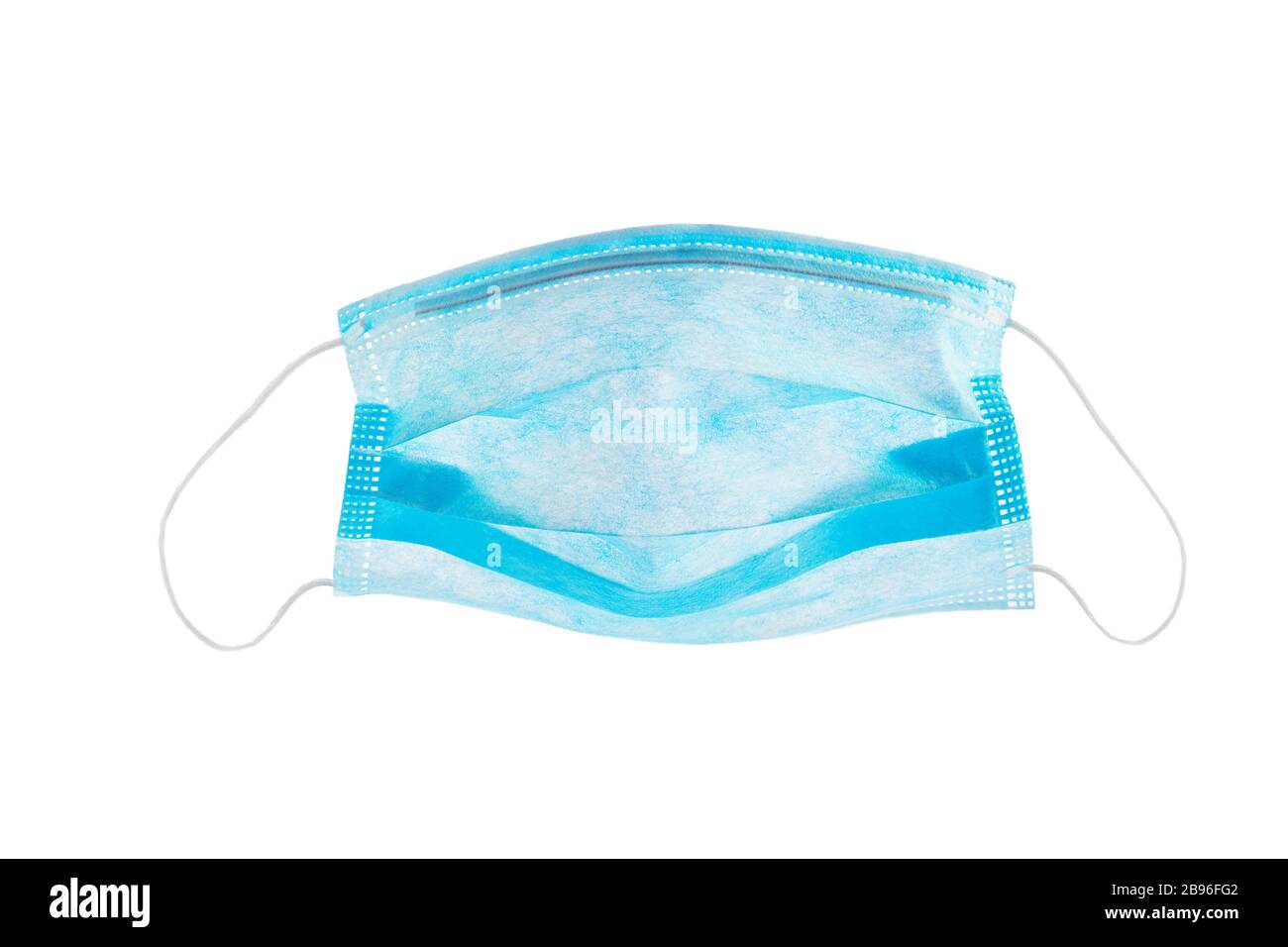 Medico, maschera medica isolata su sfondo bianco, protezione corona, covid-19 Foto Stock