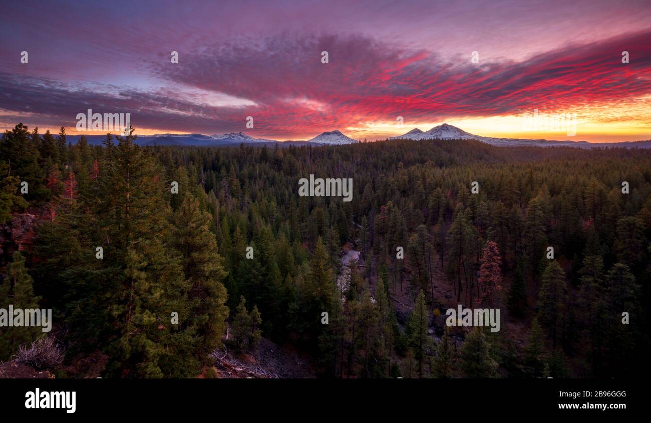 Montagne in Oregon Foto Stock