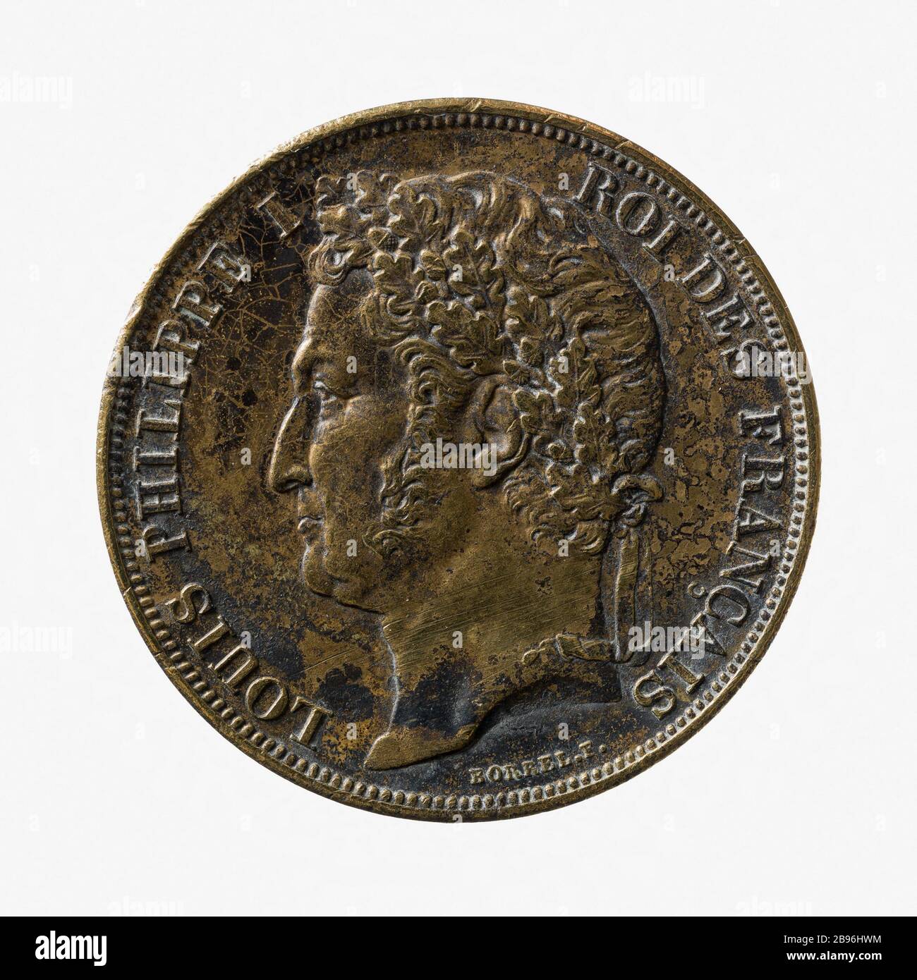 Abbonamento tavole monumentali, 1839 (titolo fittizio) Maurice Valentin Borrel (1804-1882). Souscription des tables monumentales. Laiton, 1839. Parigi, musée Carnavalet. Foto Stock