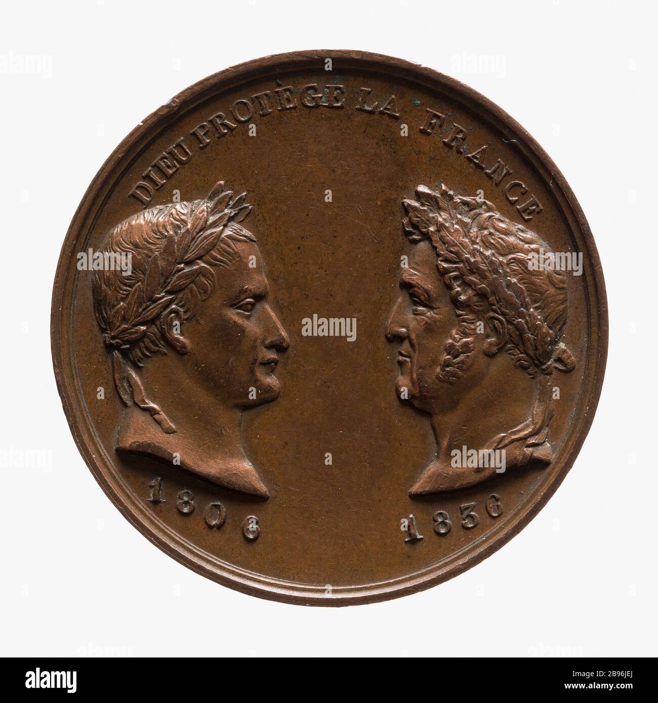 Arco trionfale Inaugurazione della Stella, 27 luglio 1836 (titolo fittizio) Jean-Pierre Montagny (1789-1862). Inaugurazione dell'Arco di trionfo de l'Etoile, 27 juillet 1836. Cuivre, 1836. Parigi, musée Carnavalet. Foto Stock