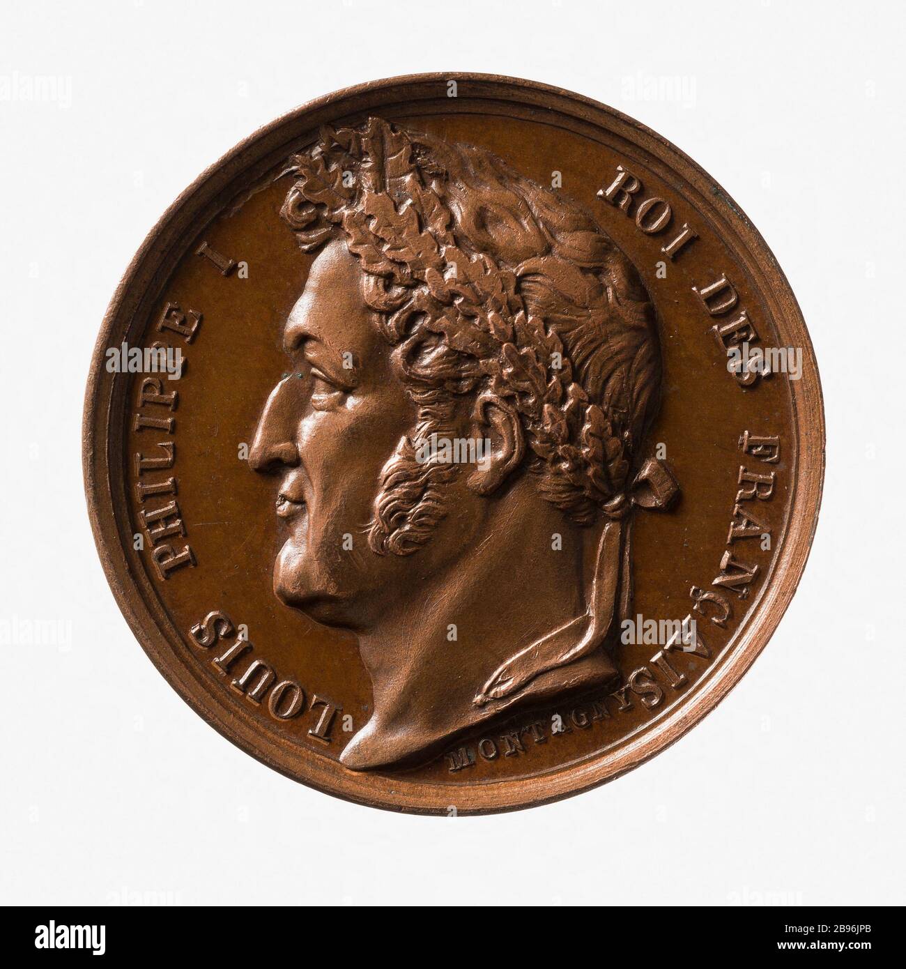 Nascita di Louis Philippe Albert d'Orleans, Conte di Parigi, 24 agosto 1838 (titolo fittizio) Jean-Pierre Montagny (1789-1862). Naissance de Louis Philippe Albert d'Orléans, comte de Paris, 24 aout 1838. Cuivre, 1838. Parigi, musée Carnavalet. Foto Stock