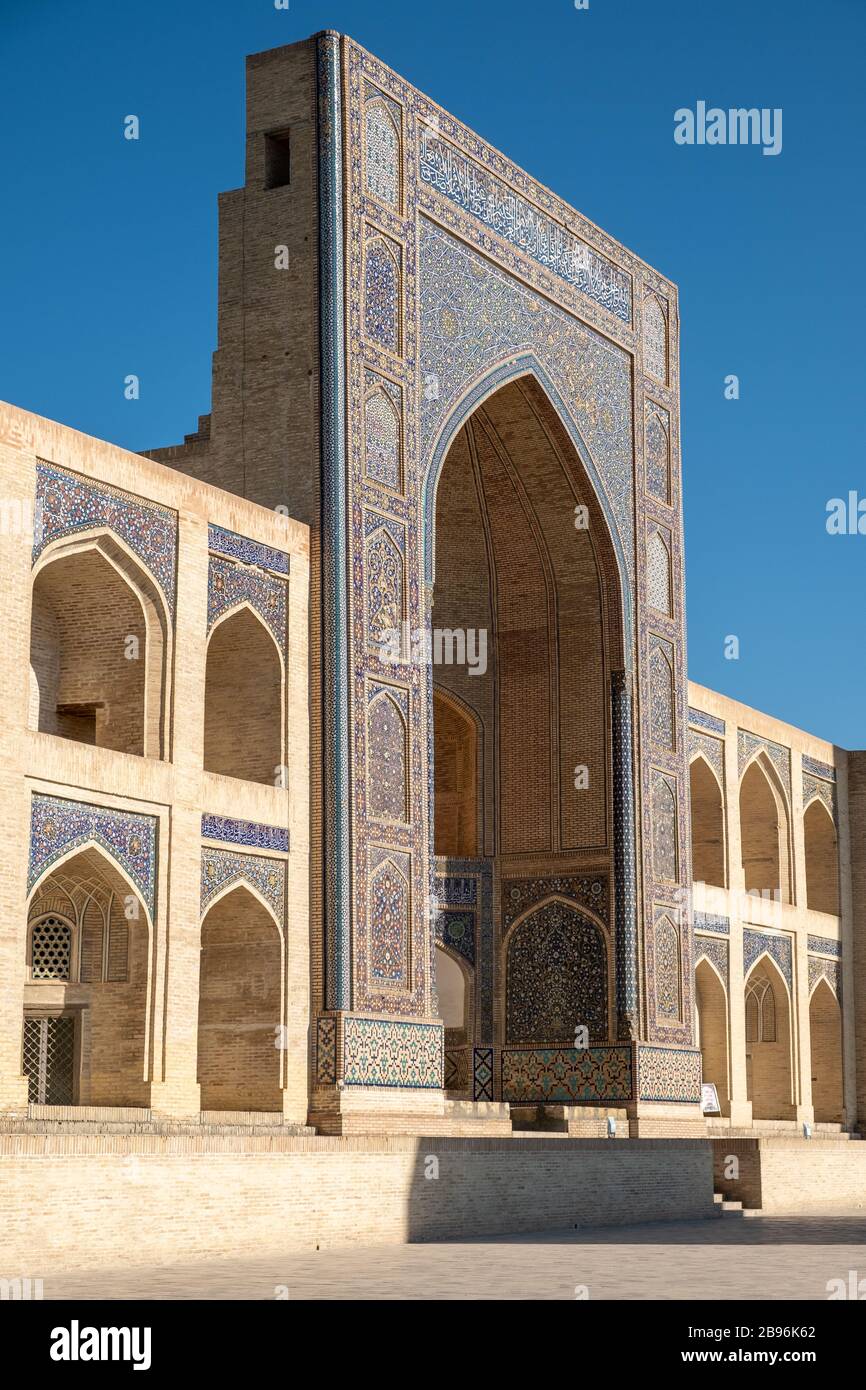 Miri Arab Madrasah, Bukhara, Uzbekistan Foto Stock