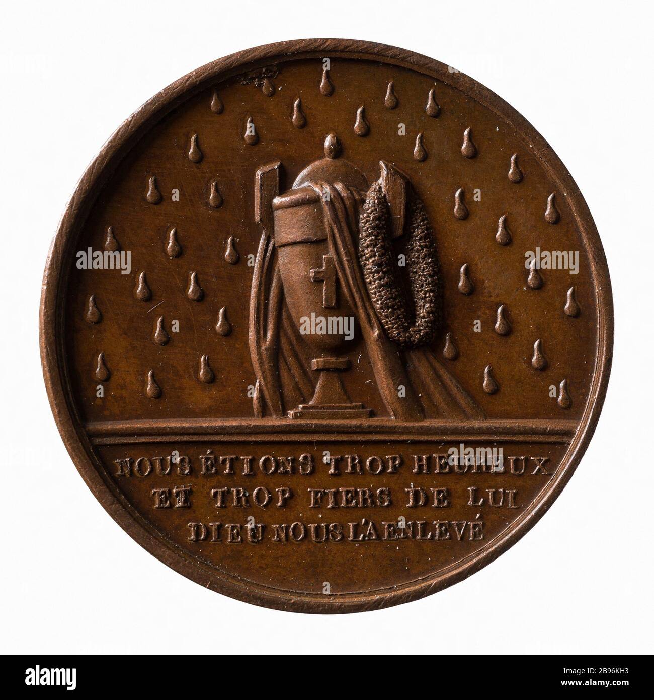 Morte di Ferdinando d'Orléans, 13 luglio 1842 (titolo fittizio) Jean-Pierre Montagny (1789-1862). Mort de Ferdinand d'Orléans, 13 juillet 1842. Cuivre. Parigi, musée Carnavalet. Foto Stock