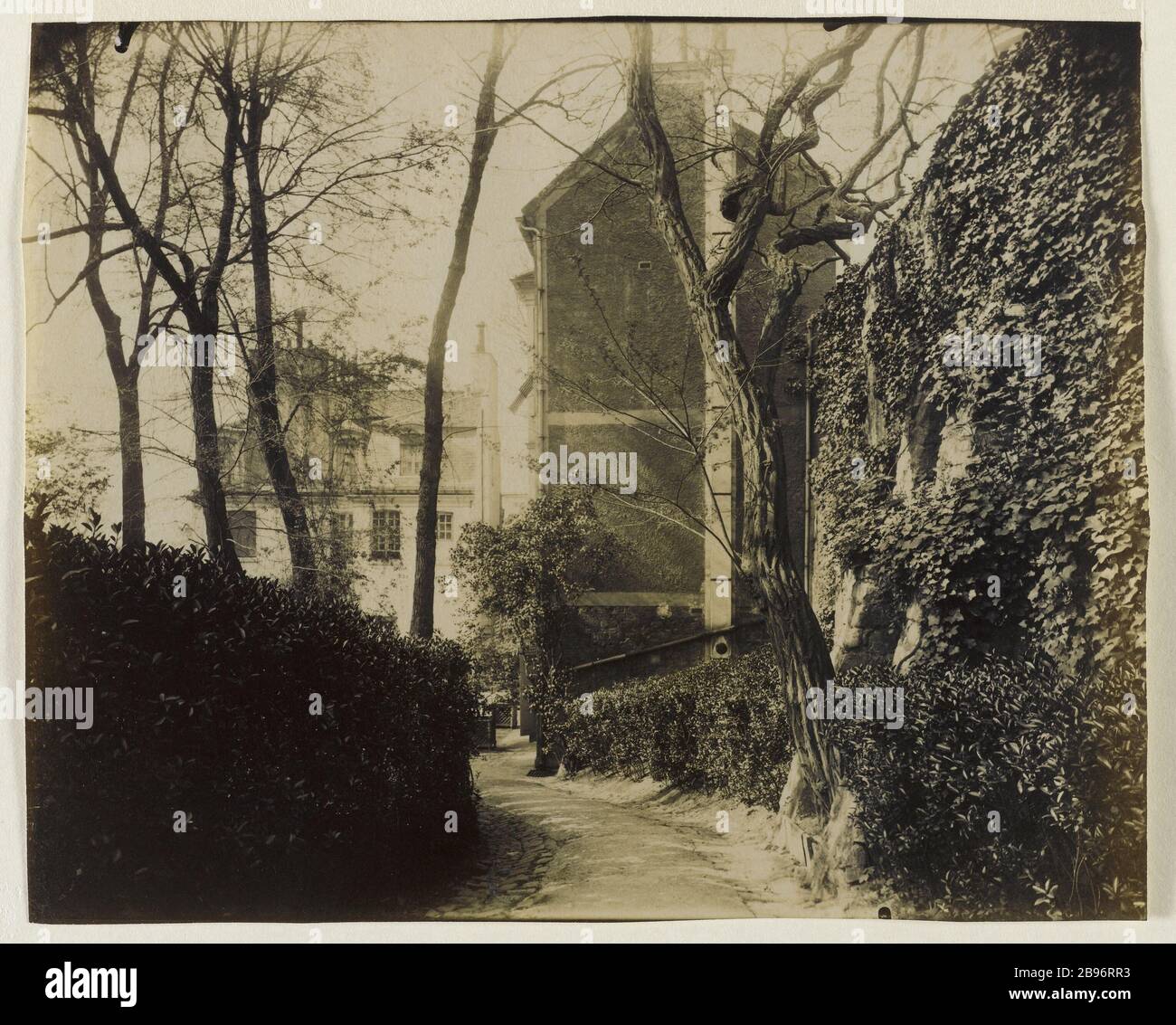 INGRESSO AL PARCO DELESSERT AL 33 PER RAYNOUARD STREET, 16 ° DISTRETTO, PARIS Entrée du Parc Delessert, au 33 de la rue Raynouard, Parigi (XVIème arr.), 1914. Photographie d'Eugène Atget (1857-1927). Parigi, musée Carnavalet. Foto Stock