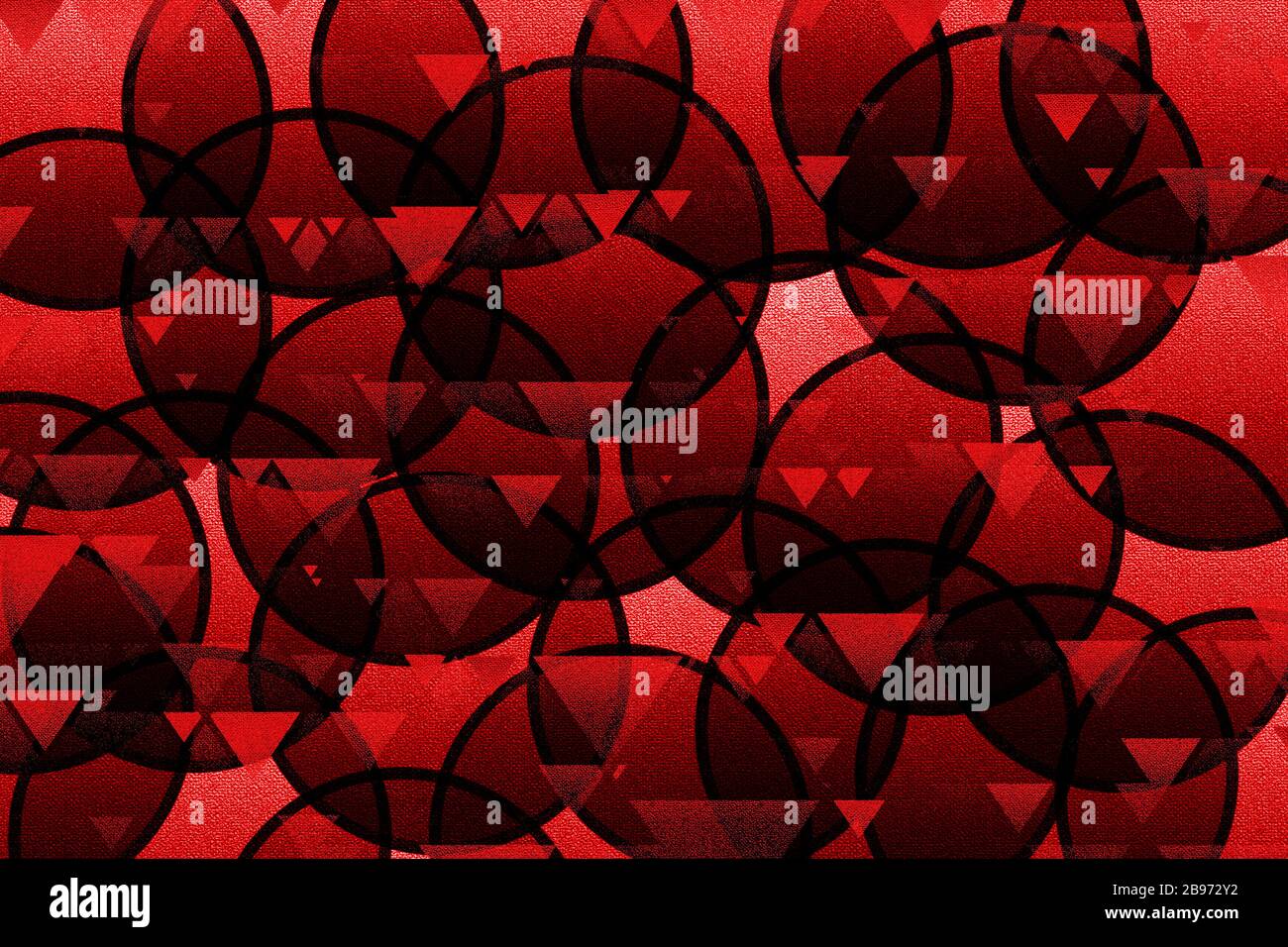 forme e colori si sovrappongono e parzialmente trasparenti per l'uso come sfondo Foto Stock