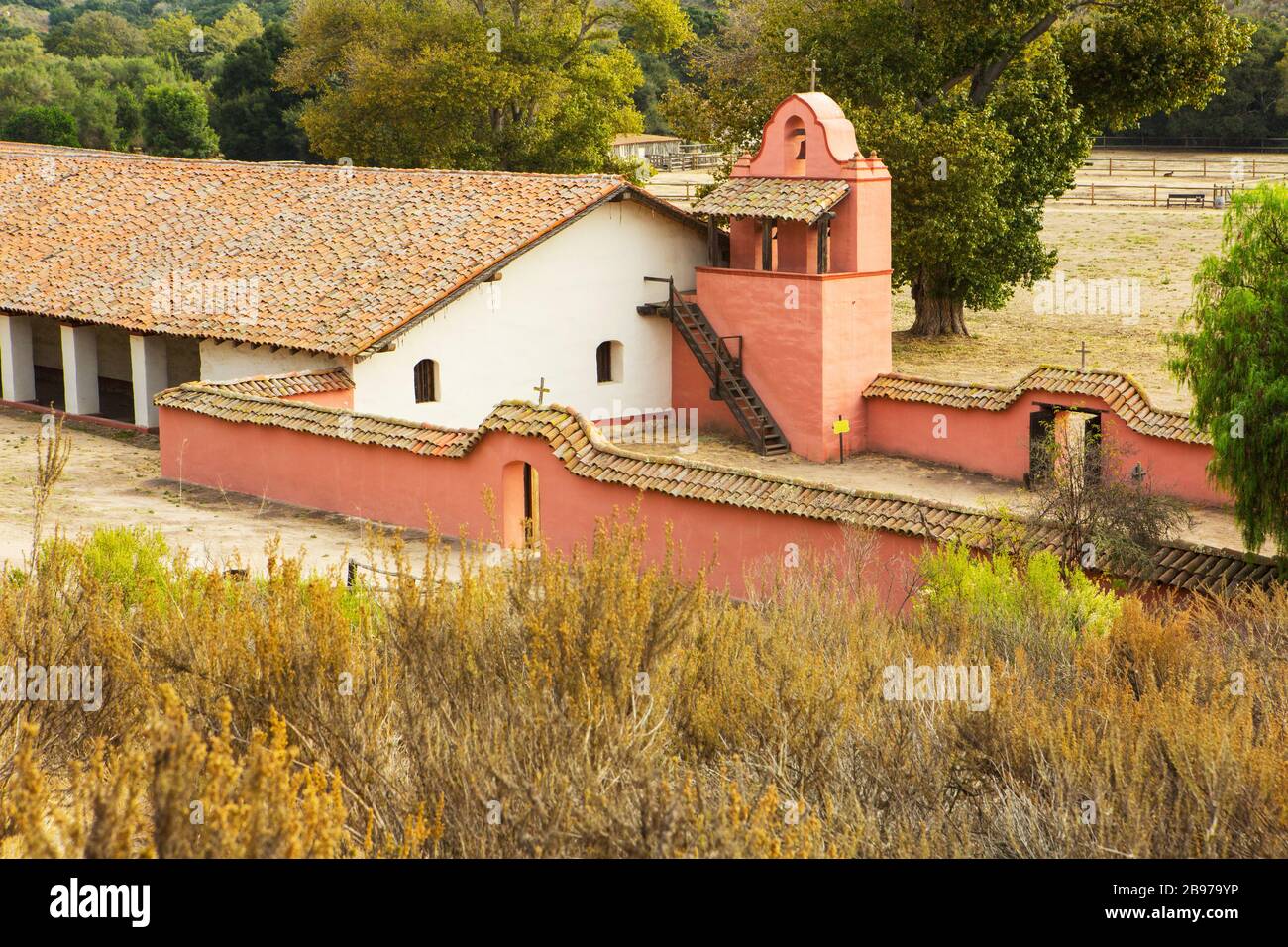 La Purisima missione State Historic Park, Lompoc, California Foto Stock