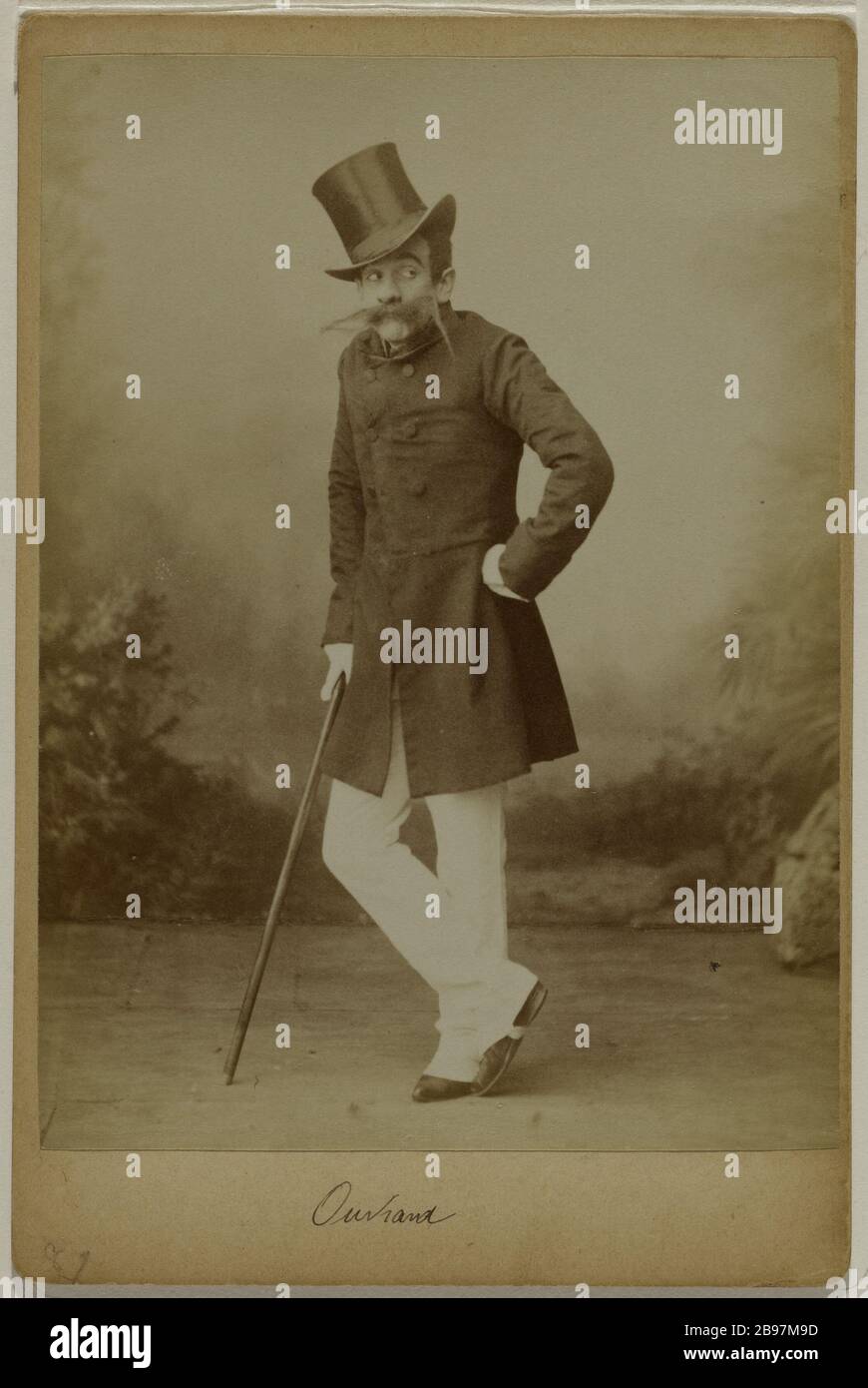 RITRATTO DI UN ATTORE Ritratto d'un comédien. Francia, 1881-1891. Anonima fotographie. Parigi, musée Carnavalet. Foto Stock