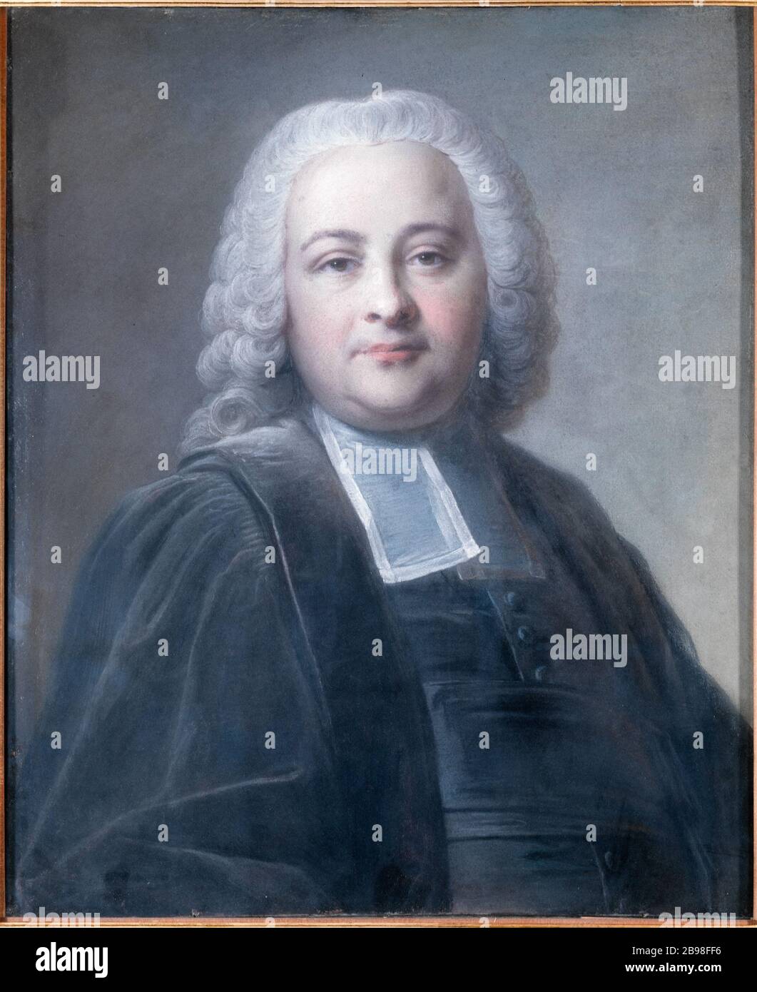 RITRATTO DI CHRISTIAN GUILLAUME MALESHERBES (FIGLIO DI GUILLAUME LAMOIGNON) JEAN VALADE (1709-1787). "Portrait de Chrétien Guillaume de Malesherbes (fils de Guillaume de Lamoignon)". Pastello. Parigi, musée Carnavalet. Foto Stock
