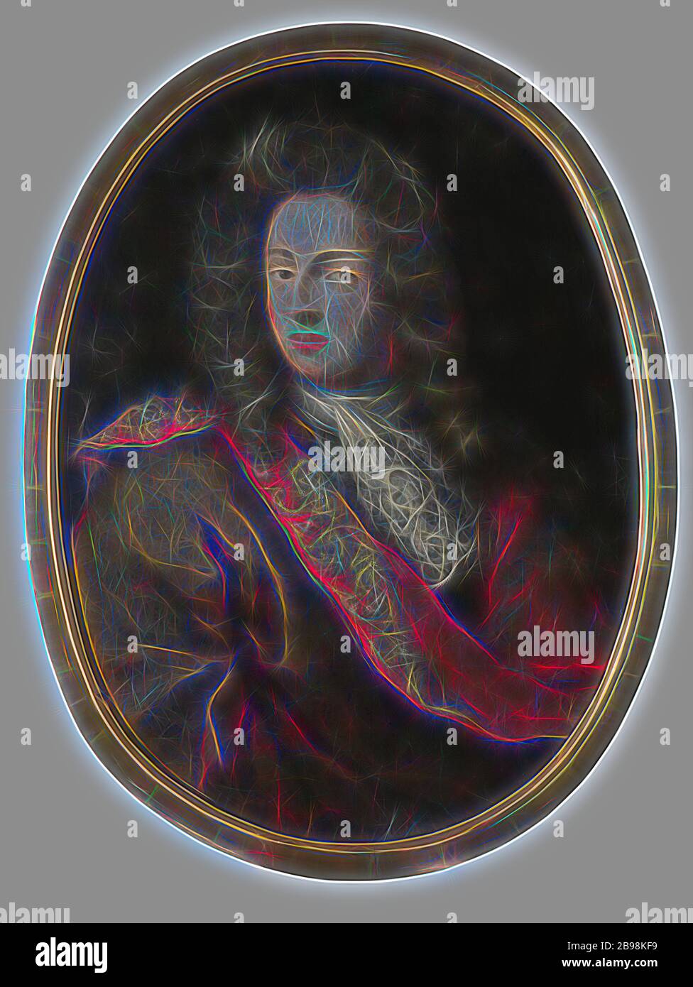 Philip Christopher von Königsmarck, Philip Christopher von Königsmarck (1665-1694), Conte, maggiore Generale in Corsi, quarto quarto quarto quarto del 17 ° secolo, olio su tela, altezza, 79 cm (31.1 pollici), larghezza, 59 cm (23.2 pollici), Reimagined by Gibon, disegno di calda allegra luce e luminosità radianti. Arte classica reinventata con un tocco moderno. La fotografia ispirata al futurismo, abbracciando l'energia dinamica della tecnologia moderna, del movimento, della velocità e rivoluzionando la cultura. Foto Stock