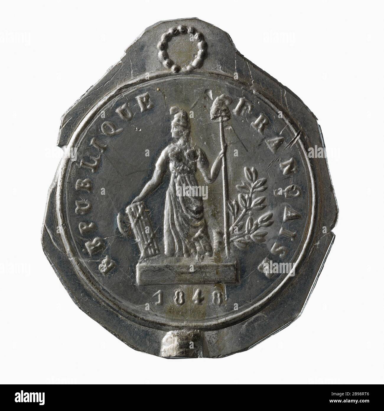 Omaggio alla Rivoluzione del 1848, 22, 23 e 24 febbraio 1848 (titolo fittizio) Hommage à la Révolution de 1848, 22, 23 et 24 février 1848. Cuivre blanc, 1848. Parigi, musée Carnavalet. Foto Stock Omaggio alla Rivoluzione del 1848, 22, 23 e 24 febbraio 1848 (titolo fittizio) Hommage à la Révolution de 1848, 22, 23 et 24 février 1848. Cuivre blanc, 1848. Parigi, musée Carnavalet. Foto Stock