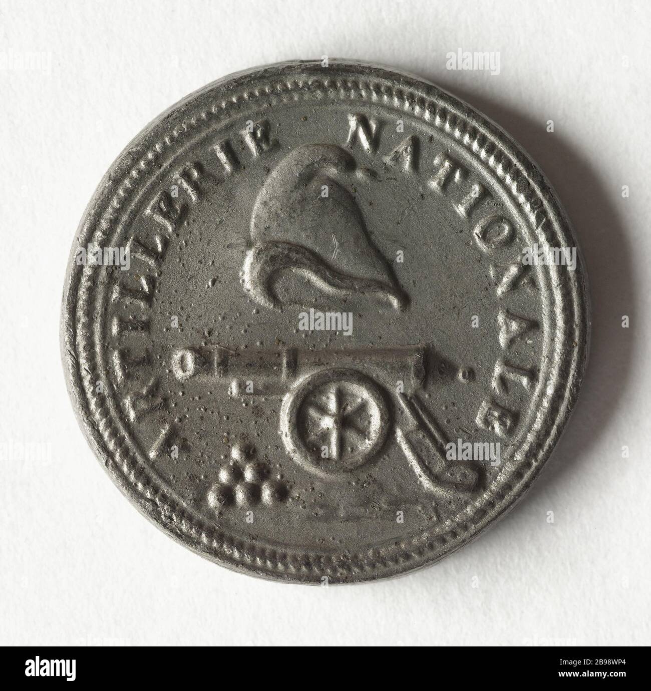 Licenziamento di una parte della Guardia Nazionale nel giugno 1849 (titolo fittizio) Licenciement d'une partie de la Garde nationale, juin 1849. Cuivre blanc, 1849. Parigi, musée Carnavalet. Foto Stock