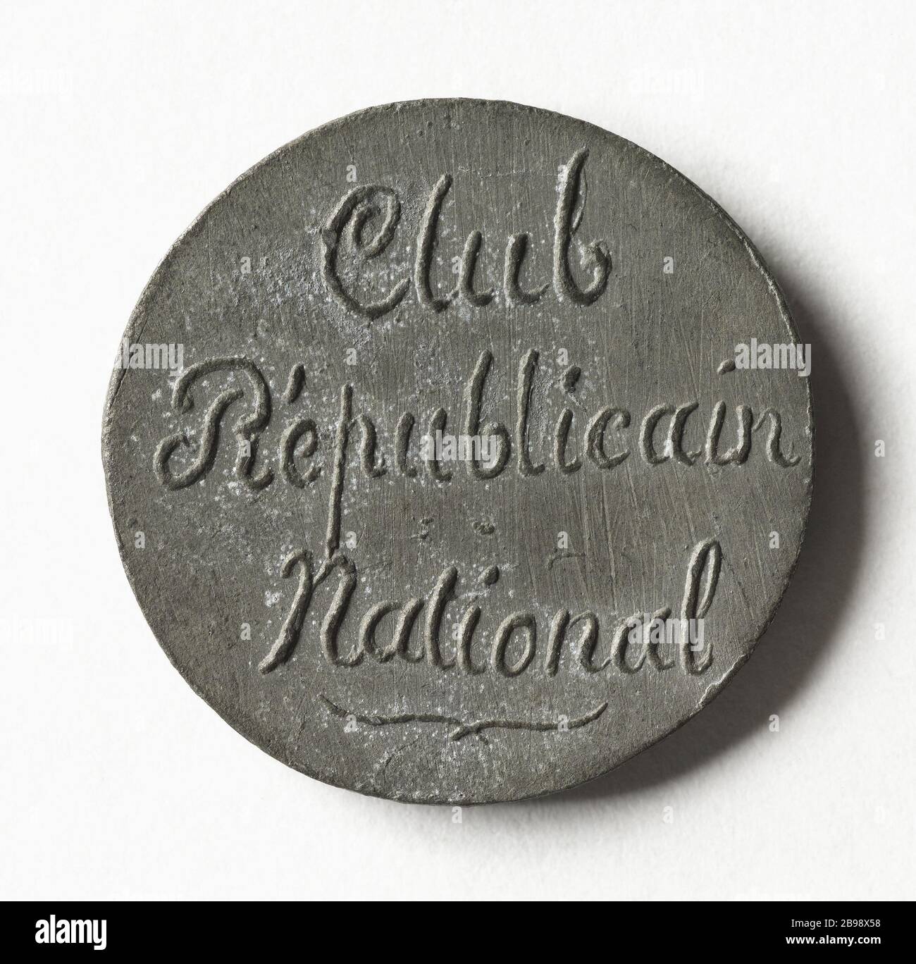 National Republican Club ', circa 1848 (titolo registrato (lettera)) Médaille. Club républicain nazionale, vers 1848. Cuivre blanc, vers 1848. Parigi, musée Carnavalet. Foto Stock