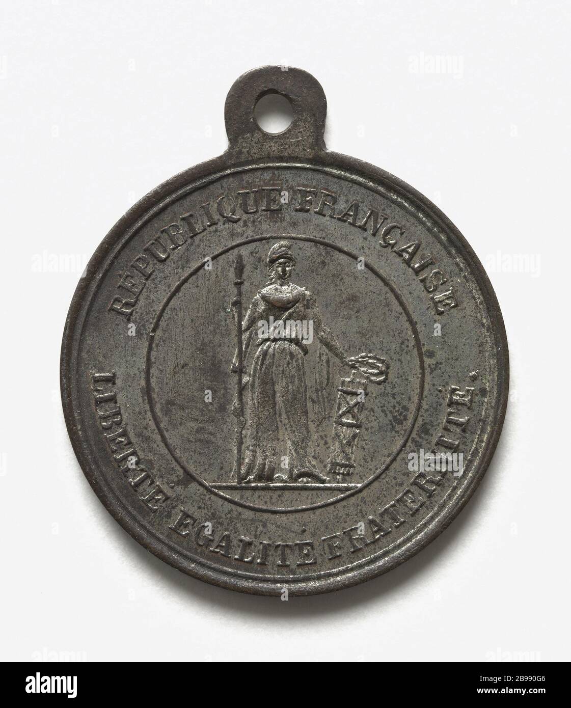 Omaggio alla Guardia Nazionale Bar-sur-Ornain e Ligny, dal 23 al 26 giugno 1848 Anonyme. Hommage aux Gardes Nationales de Bar-sur-Ornain et de Ligny, du 23 au 26 juin 1848. Cuivre blanc. Parigi, musée Carnavalet. Foto Stock