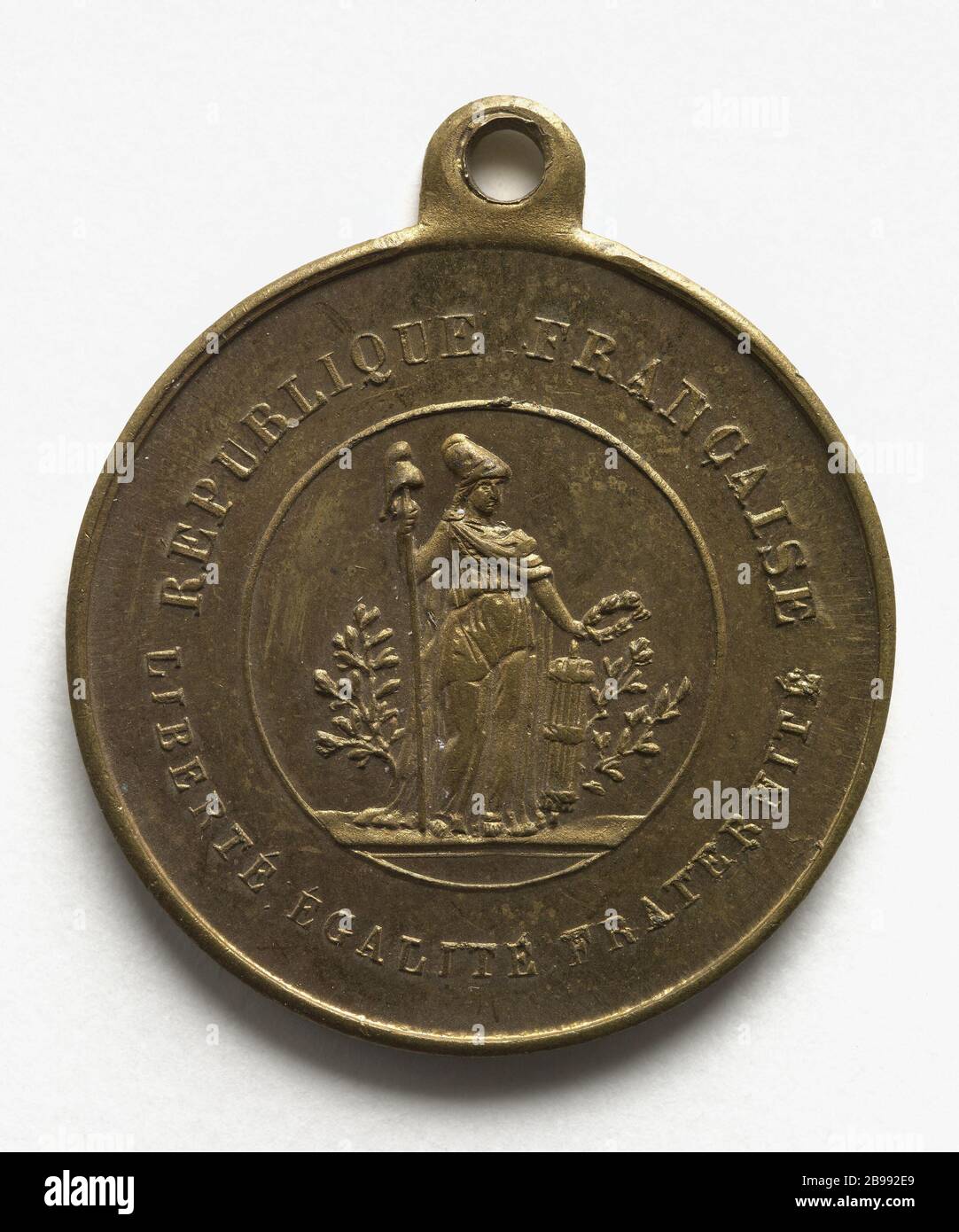 Giornata della Costituzione a Strasburgo, 19 novembre 1848 Anonyme. Fête de la Constitution à Strasburgo, 19 novembre 1848. Laiton. Parigi, musée Carnavalet. Foto Stock