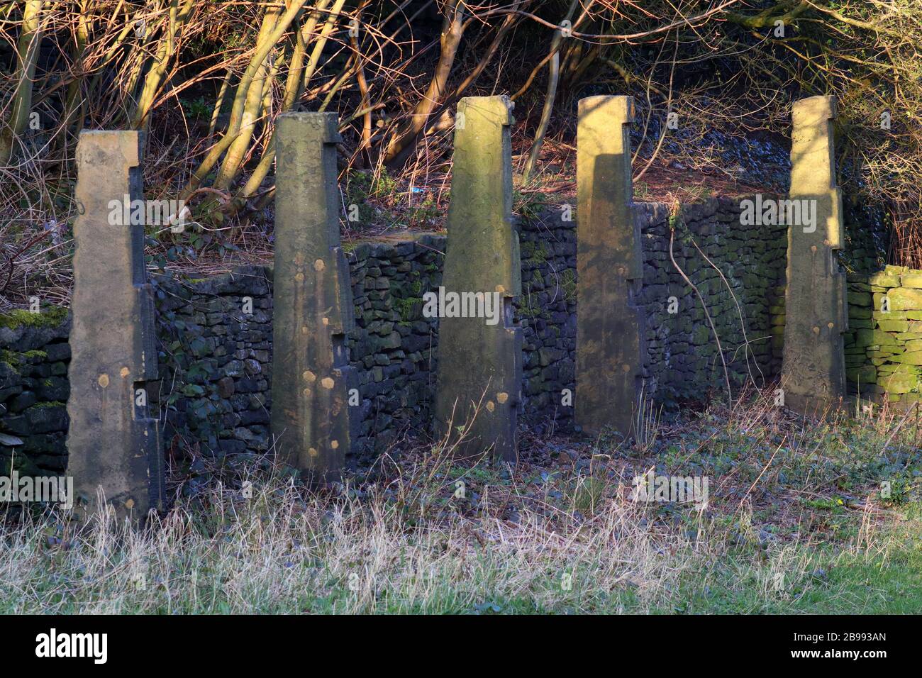 tenter posti mill marsden yorkshire ovest Foto Stock