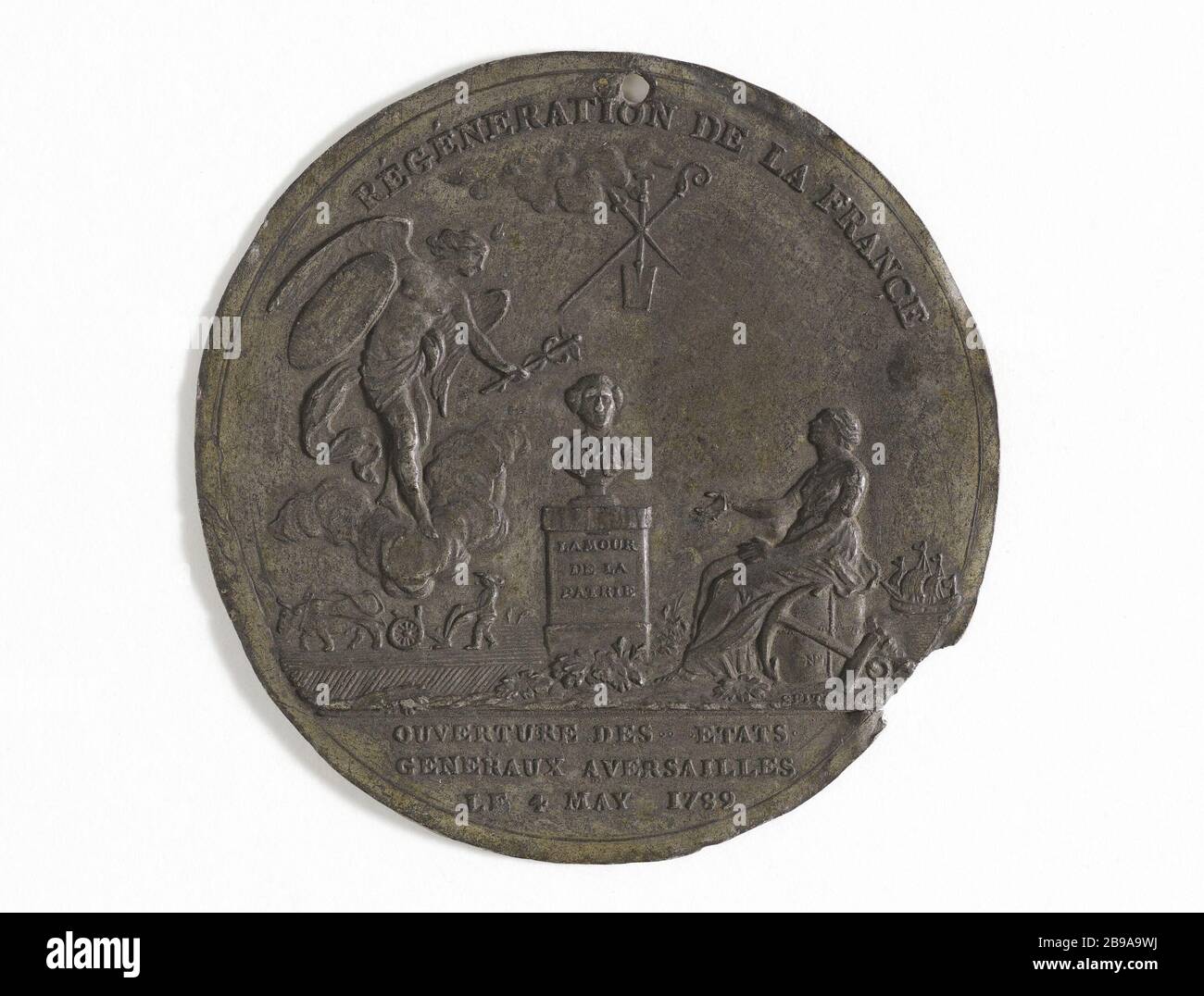 DICHIARAZIONE DI APERTURA GENERALE "Ouverture des Etats généraux". Estain. 4 maggio 1789. Parigi, musée Carnavalet. Foto Stock