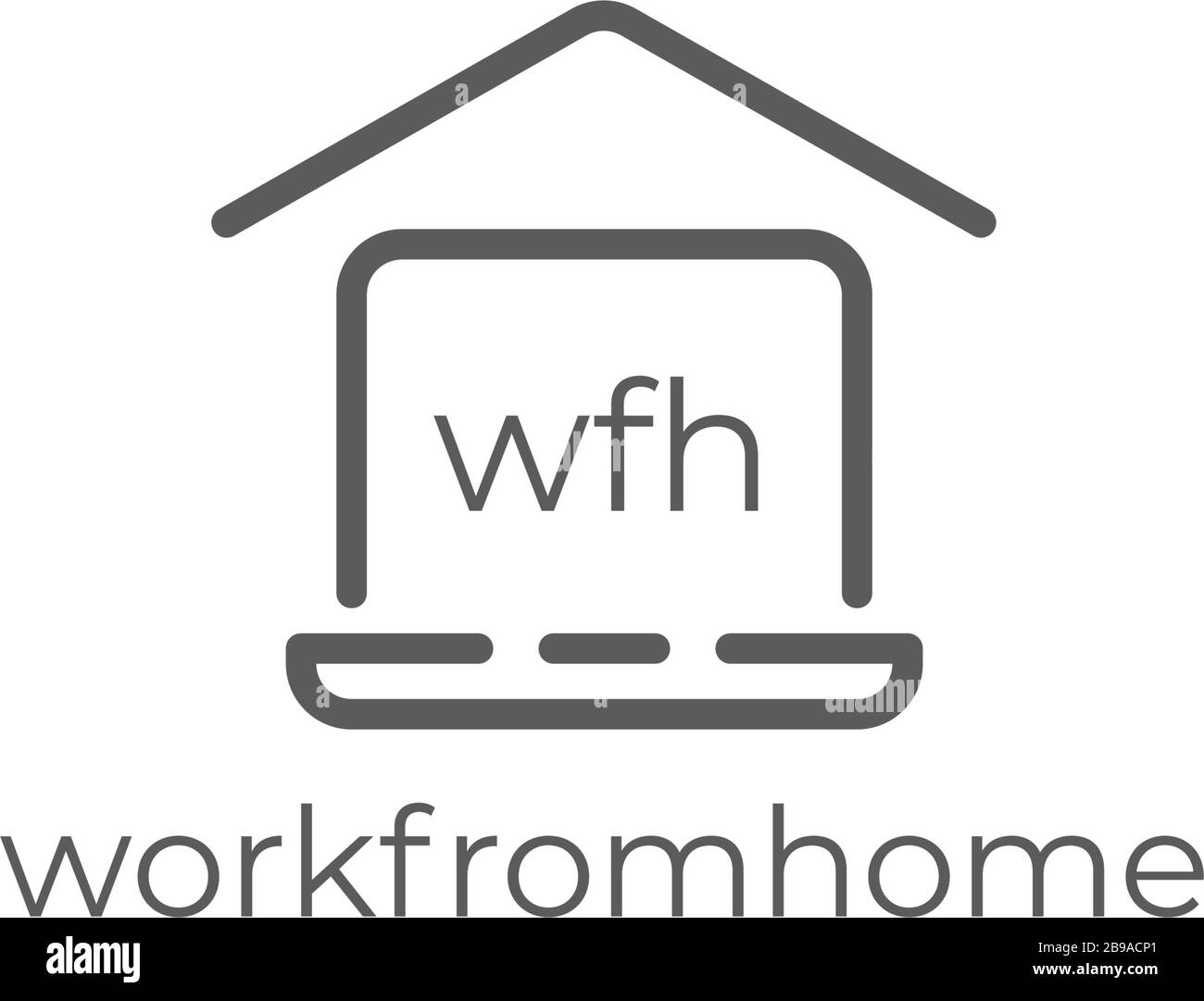 Concetto di quarantena del virus Corona. Lavorare da casa. Prevenzione del virus corona . illustrazione vettoriale Illustrazione Vettoriale