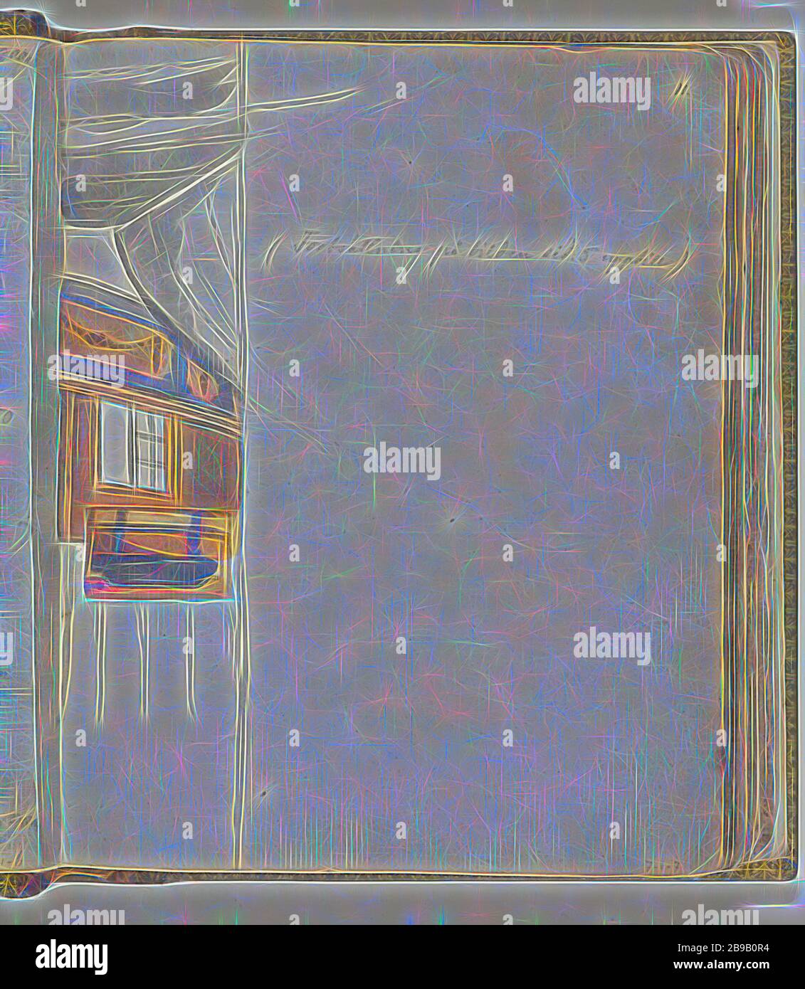 Parte del ponte di una nave VOC, visibile, sono una parte del mezzo ponte, un petto, una finestra dei quarti degli ufficiali e una parte delle vele. La didascalia del XX secolo è svedese e si riferisce al numero sopra riportato. Parte dal libro di Jan Brandes, dl. 1 (1808), p. 11, Dutch East India Company, Jan Brandes, Zeeroute Batavia - Amsterdam, 26-Aug-1785 - 20-Apr-1786, carta, matita, pennello, h 195 mm × w 155 mm, Reimagined by Gibon, design di calda allegra luce e luminosità irradiante. Arte classica reinventata con un tocco moderno. Fotografia ispirata al futurismo, che abbraccia un ambiente dinamico Foto Stock