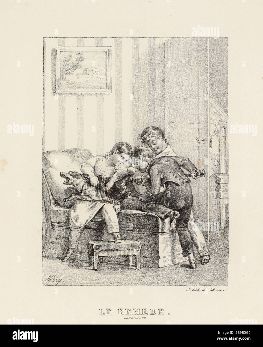 Il rimedio (come registrato) |. I GIOCHI BAMBINI (come elencato). Foto Stock