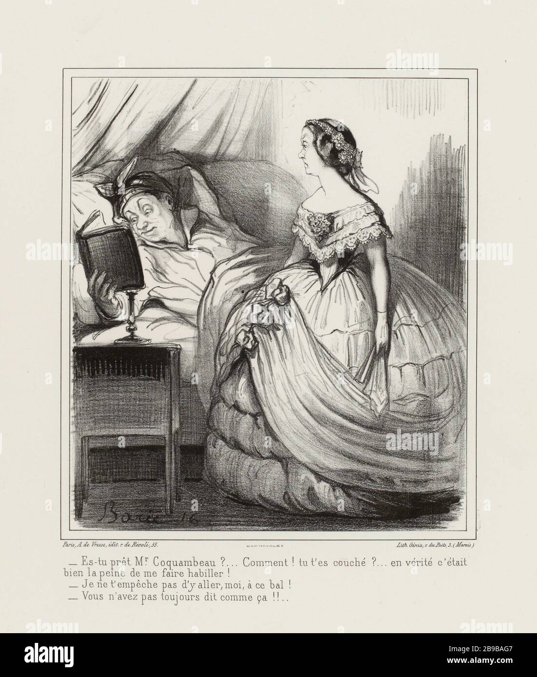 Sei pronto Sig. Coquambeau? [...] (Titolo registrato) | QUANDO UNA DONNA E UN BAMBINO (sotto tutto). Foto Stock